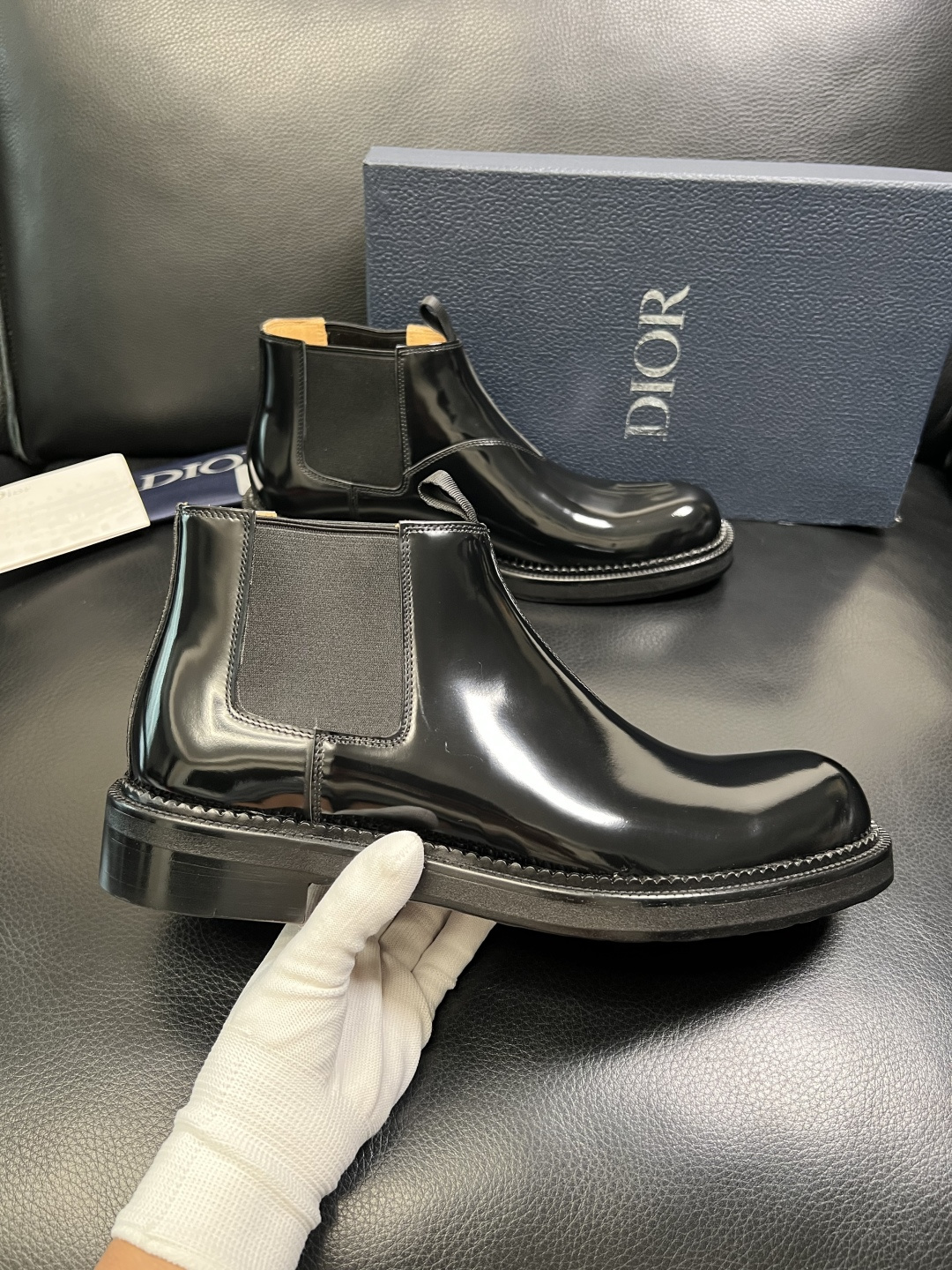 Dior 顶级工艺品 迪奥 靴子高帮专柜同步 原厂配置，意大利进口原版牛皮面料，透气舒适进口水染牛里垫，