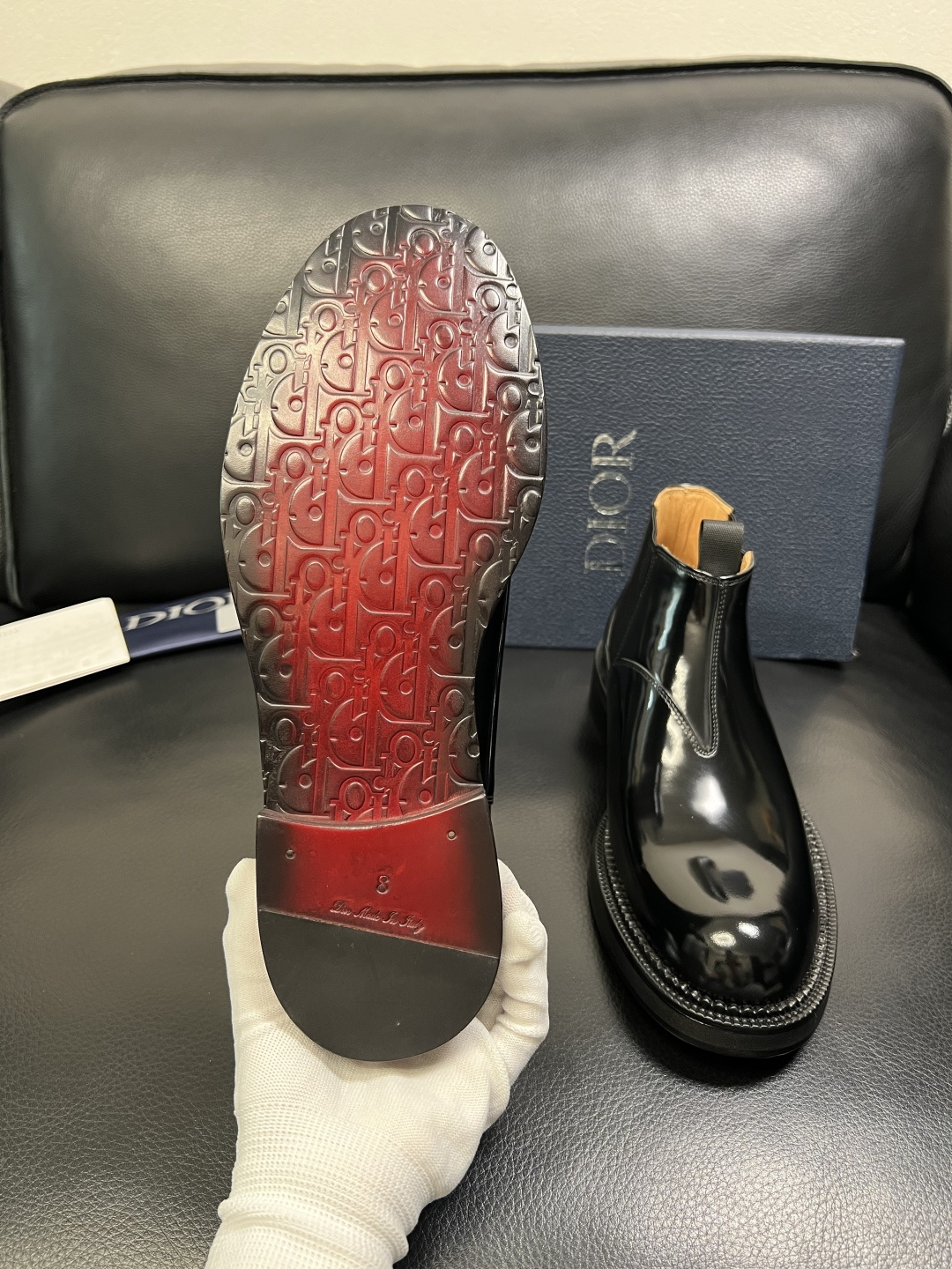 Dior 顶级工艺品 迪奥 靴子高帮专柜同步 原厂配置，意大利进口原版牛皮面料，透气舒适进口水染牛里垫，