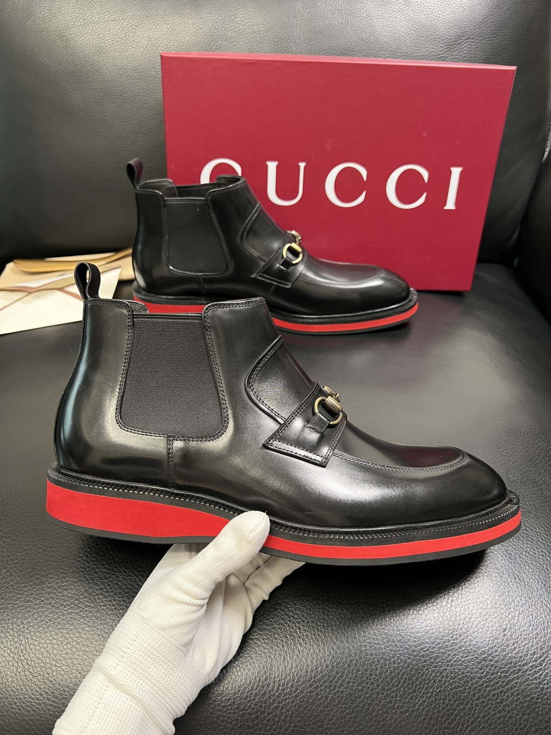 Gucci 高品质 顶级工艺品 古奇 皮鞋系列专柜同步 原厂配置，意大利进口原版牛皮，进口水染牛里 ，鞋