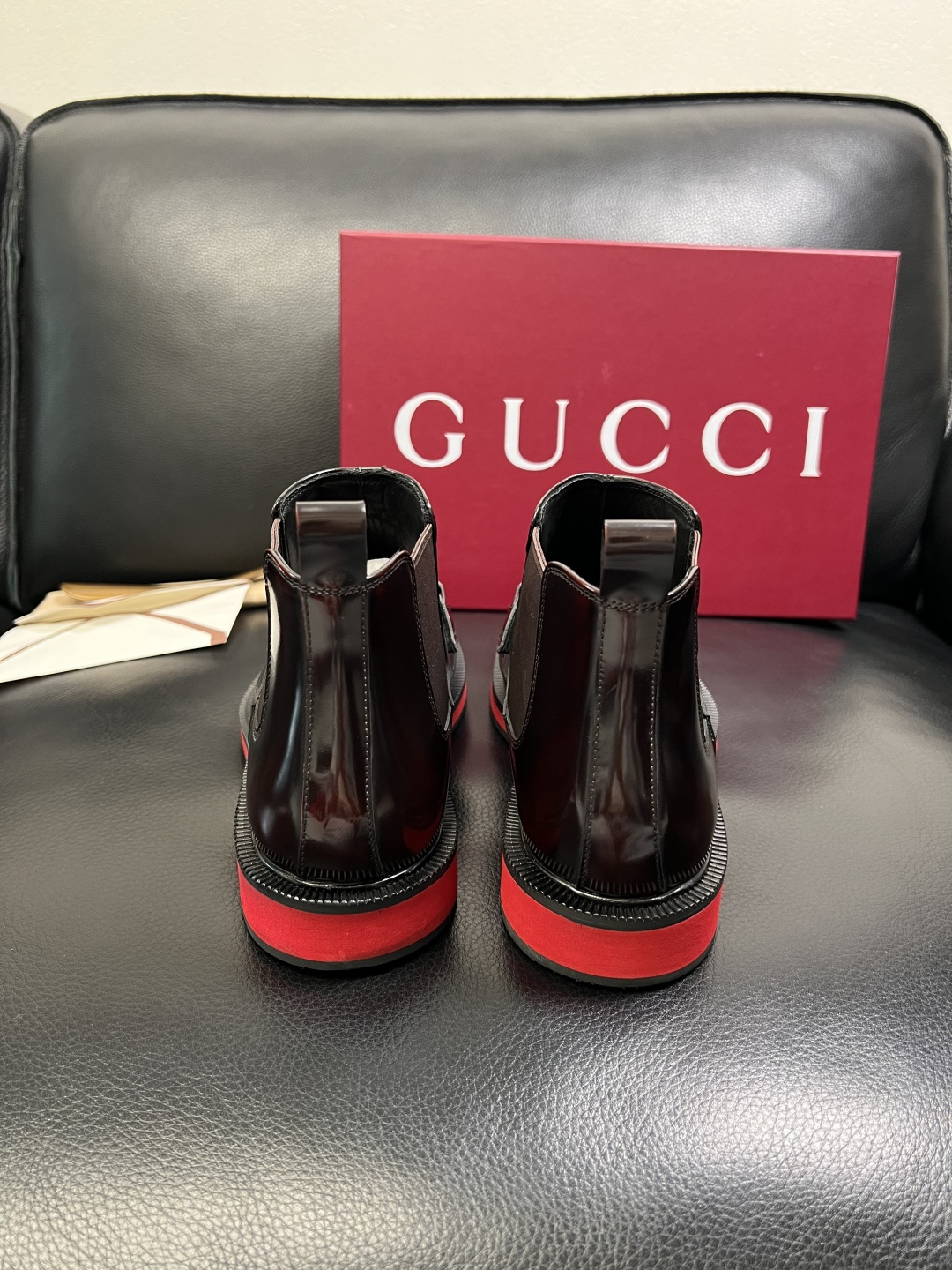 Gucci 高品质 顶级工艺品 古奇 皮鞋系列专柜同步 原厂配置，意大利进口原版牛皮，进口水染牛里 ，鞋