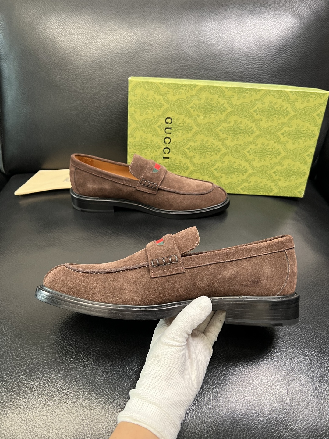 Gucci 顶级工艺品 古奇 皮鞋系列专柜同步 原厂配置，意大利进口原版牛皮，进口水染牛里 ，鞋底：原厂