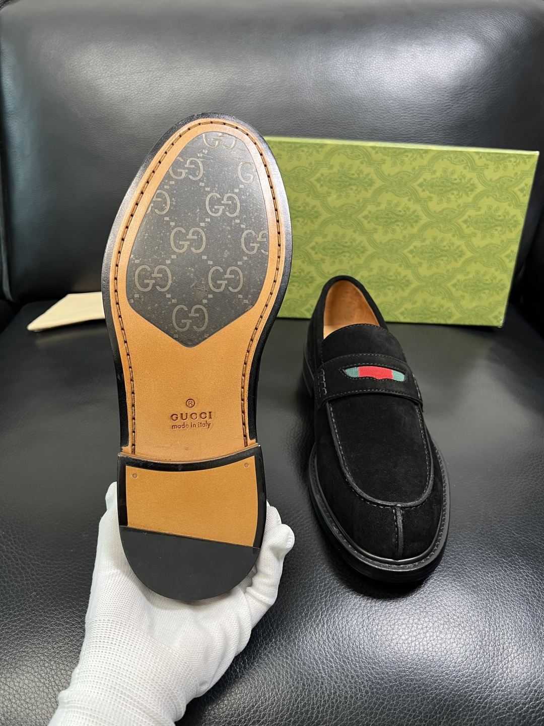 Gucci 顶级工艺品 古奇 皮鞋系列专柜同步 原厂配置，意大利进口原版牛皮，进口水染牛里 ，鞋底：原厂