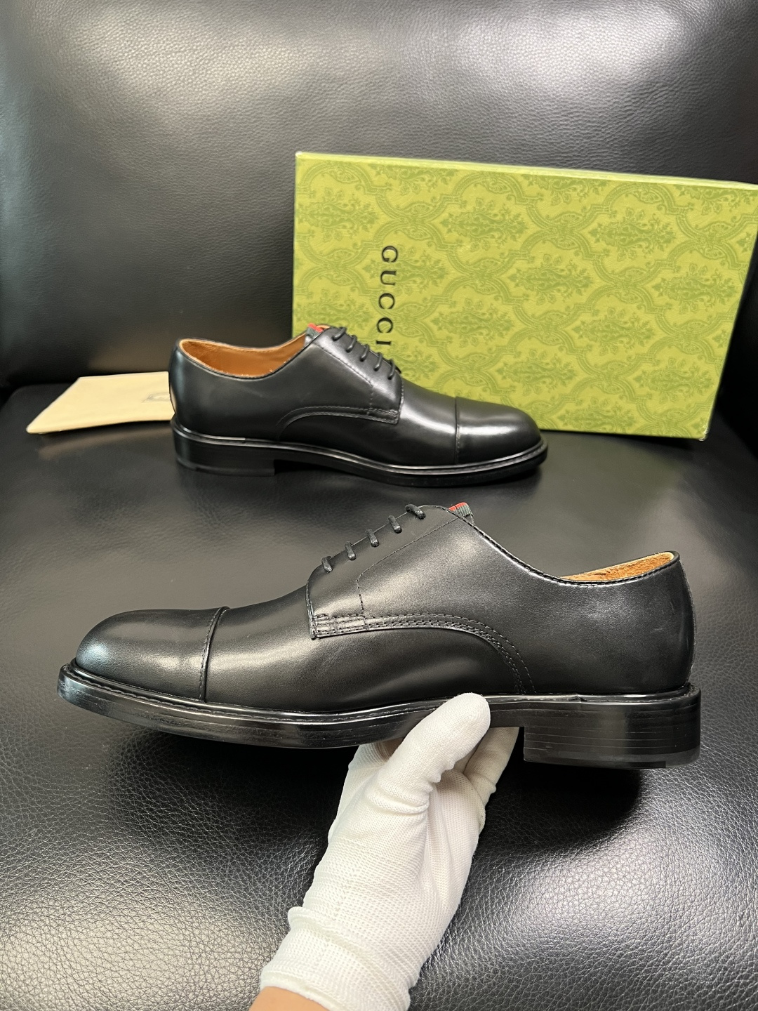 Gucci 顶级工艺品 古奇 皮鞋系列专柜同步 原厂配置，意大利进口原版牛皮，进口水染牛里 ，鞋底：原厂