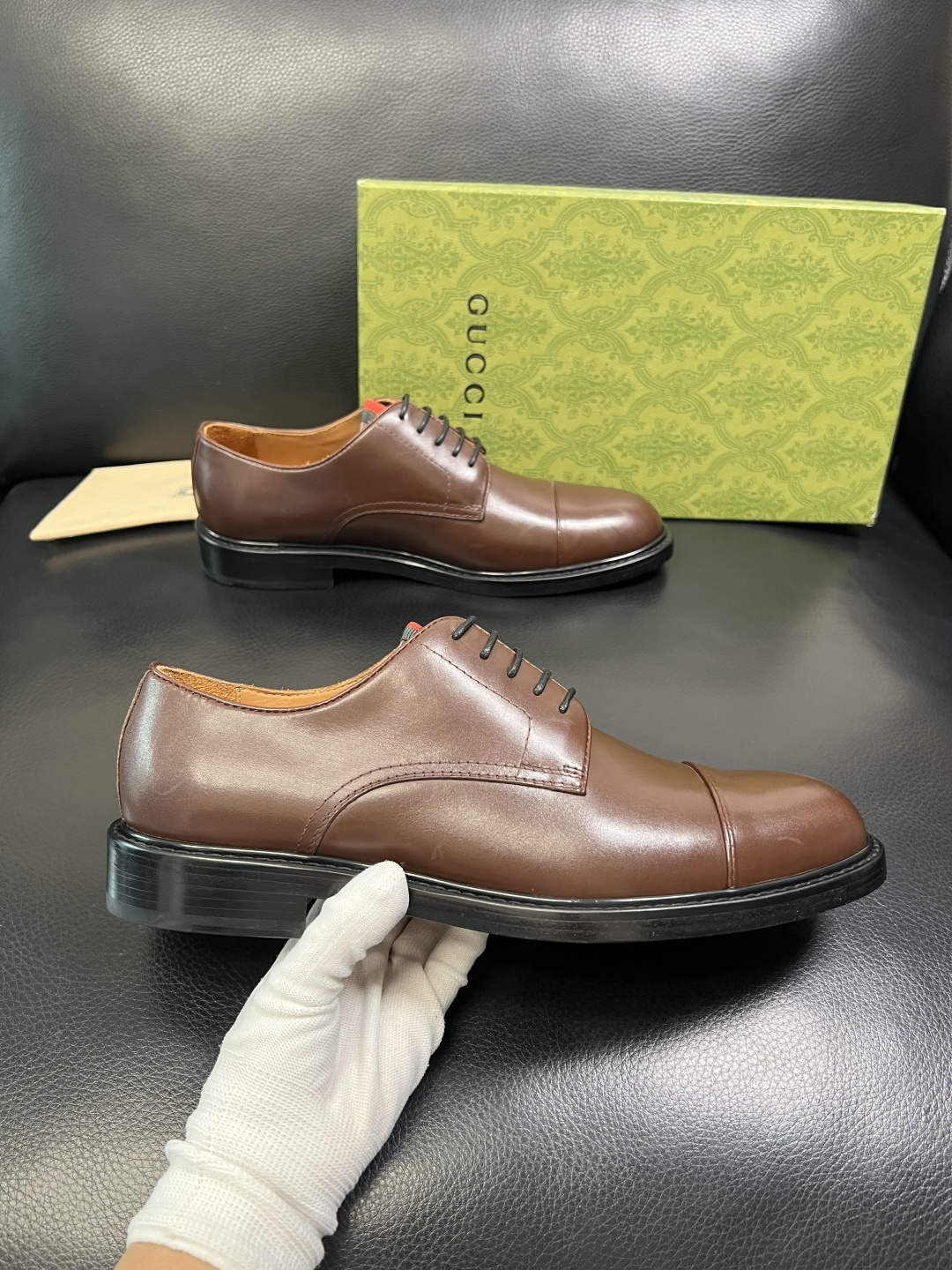 Gucci 顶级工艺品 古奇 皮鞋系列专柜同步 原厂配置，意大利进口原版牛皮，进口水染牛里 ，鞋底：原厂