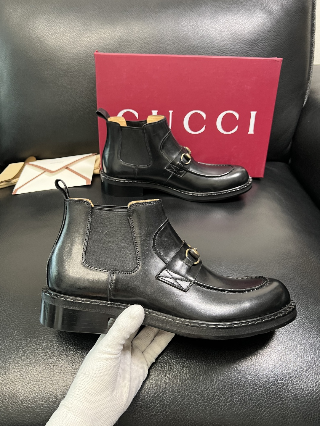 Gucci 高品质 顶级工艺品 古奇 皮鞋系列专柜同步 原厂配置，意大利进口原版牛皮，进口水染牛里 ，鞋