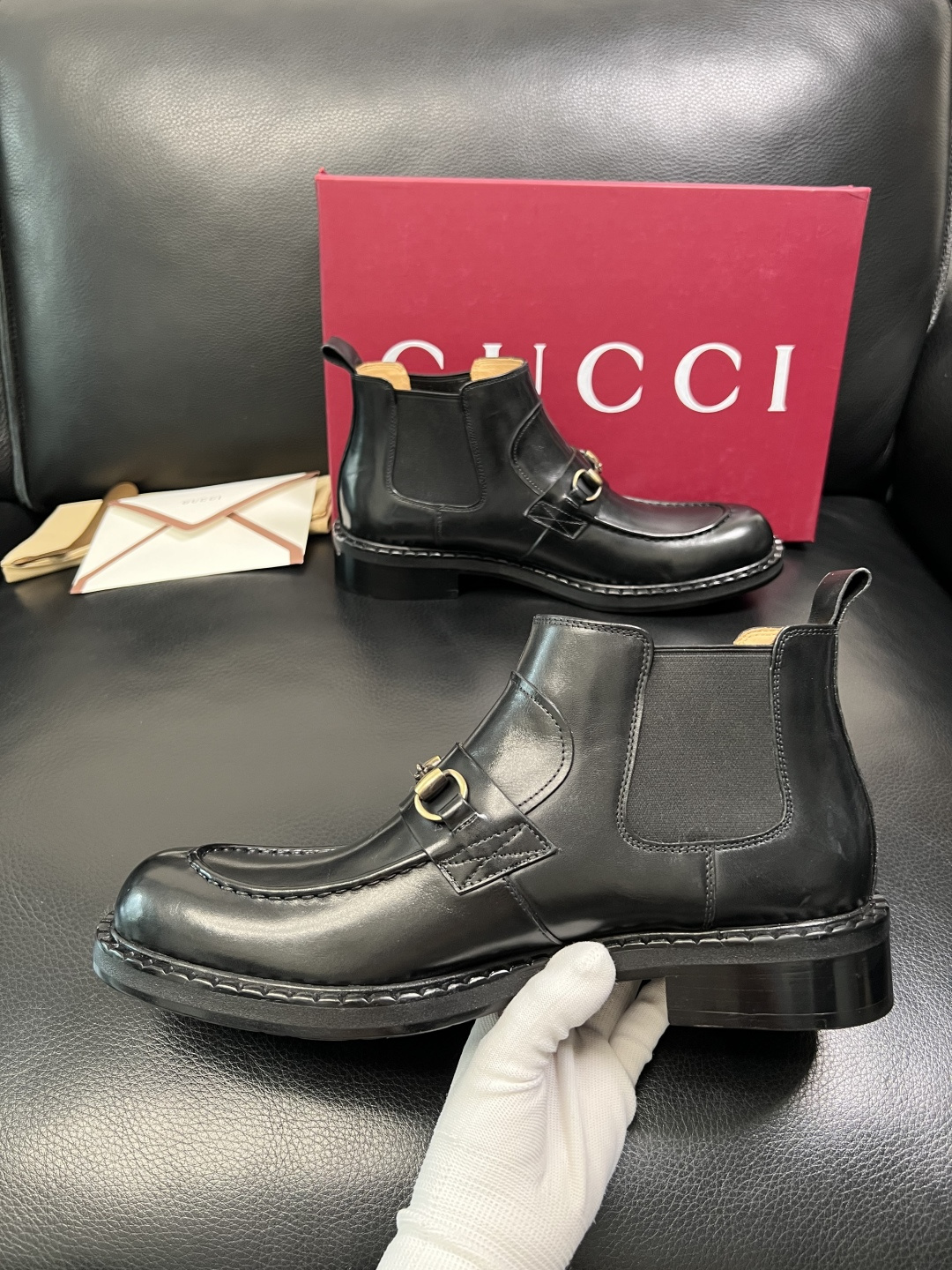 Gucci 高品质 顶级工艺品 古奇 皮鞋系列专柜同步 原厂配置，意大利进口原版牛皮，进口水染牛里 ，鞋