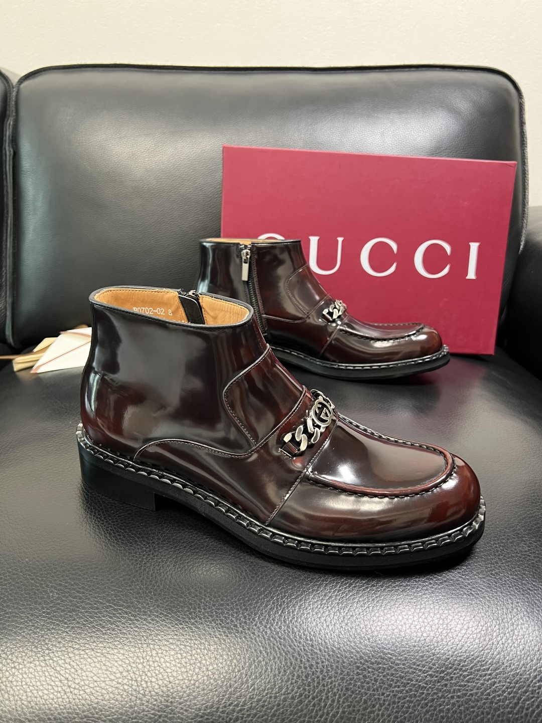 Gucci 高品质 顶级工艺品 古奇 皮鞋系列专柜同步 原厂配置，意大利进口原版牛皮，进口水染牛里 ，鞋