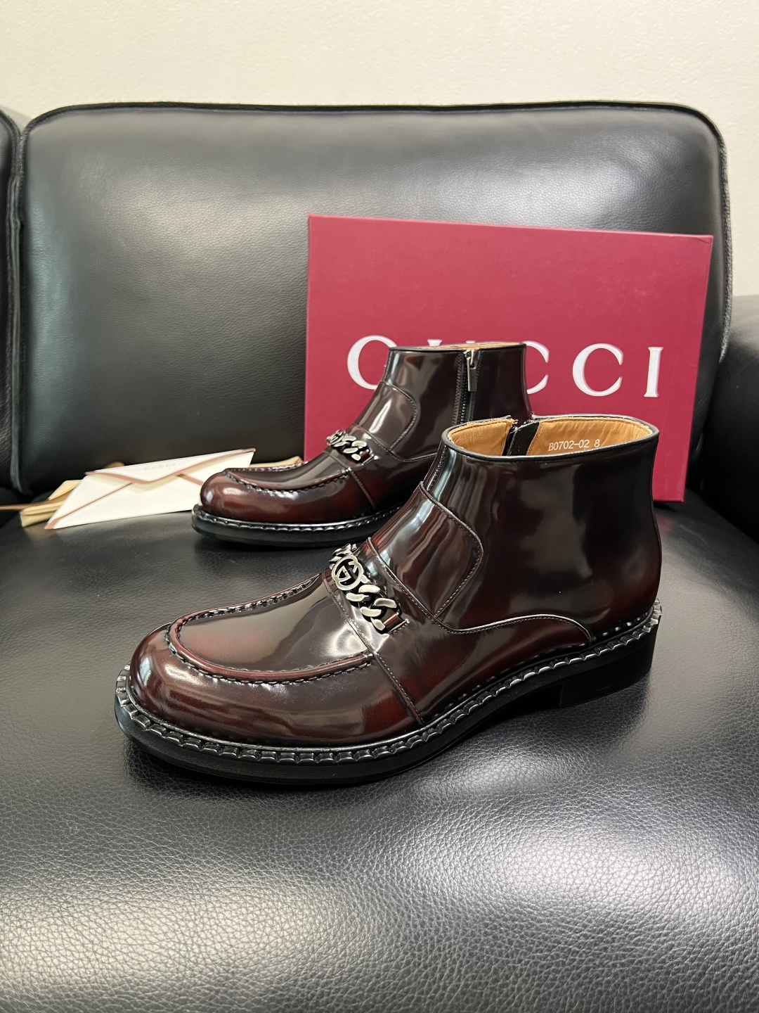 Gucci 高品质 顶级工艺品 古奇 皮鞋系列专柜同步 原厂配置，意大利进口原版牛皮，进口水染牛里 ，鞋