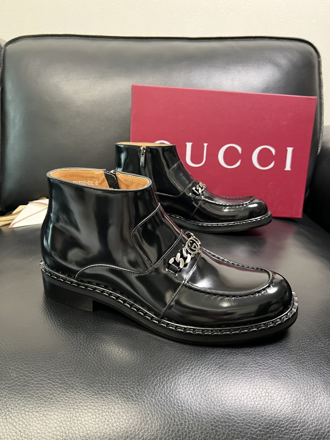 Gucci 高品质 顶级工艺品 古奇 皮鞋系列专柜同步 原厂配置，意大利进口原版牛皮，进口水染牛里 ，鞋