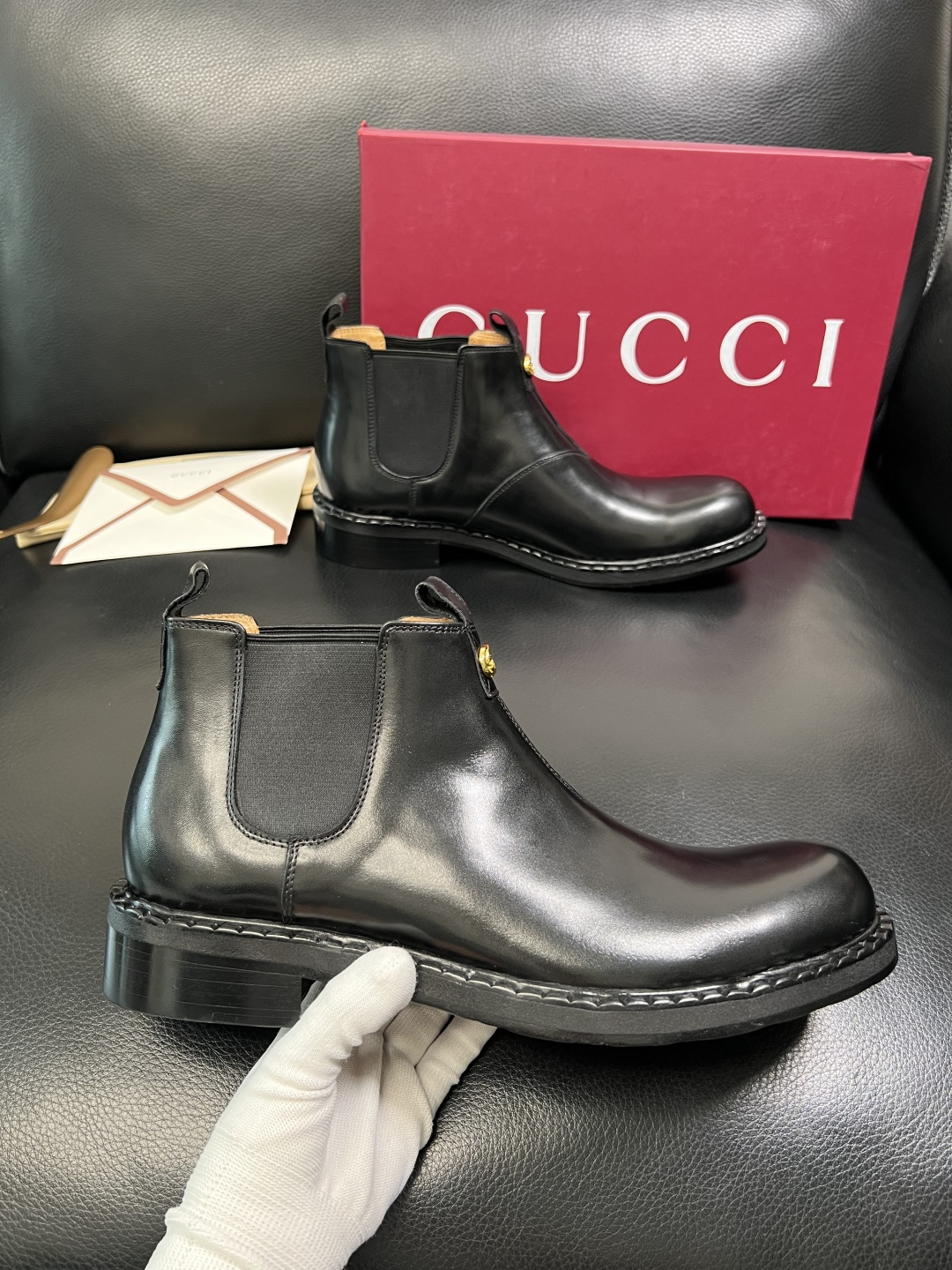 Gucci 高品质 顶级工艺品 古奇 皮鞋系列专柜同步 原厂配置，意大利进口原版牛皮，进口水染牛里 ，鞋