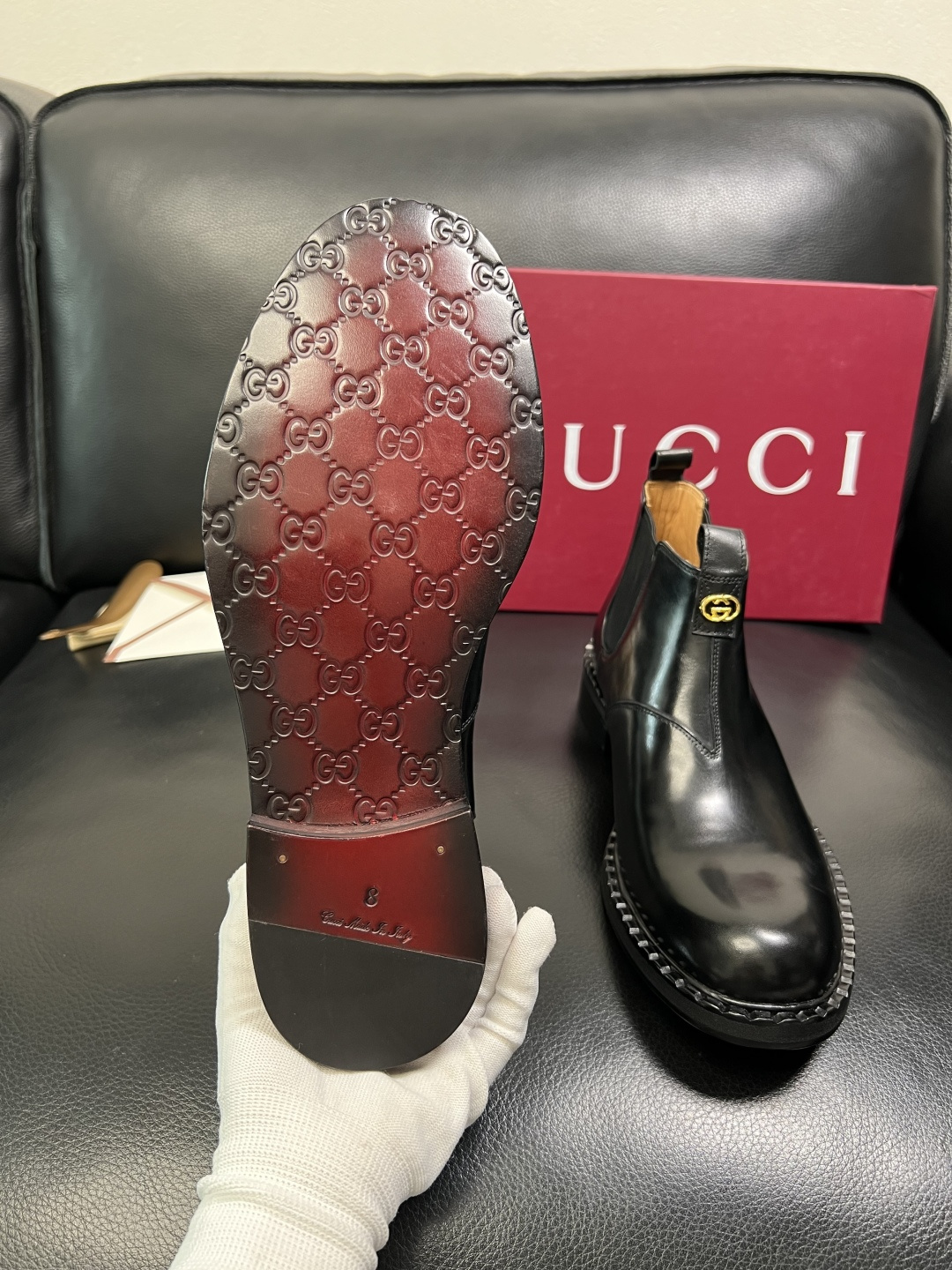 Gucci 高品质 顶级工艺品 古奇 皮鞋系列专柜同步 原厂配置，意大利进口原版牛皮，进口水染牛里 ，鞋