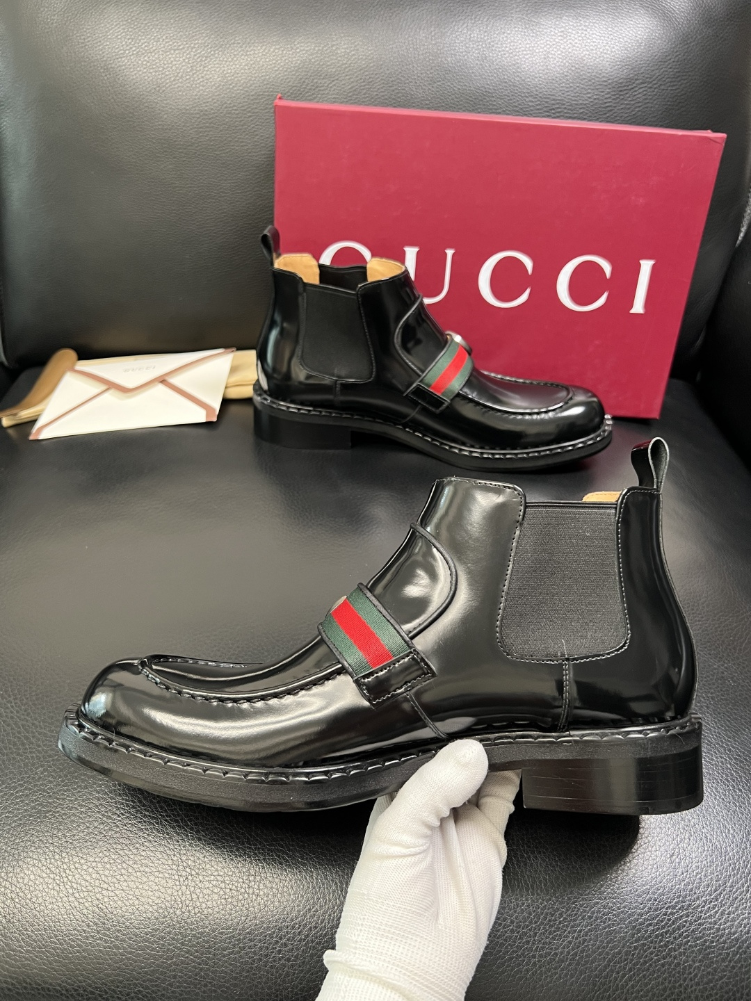 Gucci 高品质 顶级工艺品 古奇 皮鞋系列专柜同步 原厂配置，意大利进口原版牛皮，进口水染牛里 ，鞋