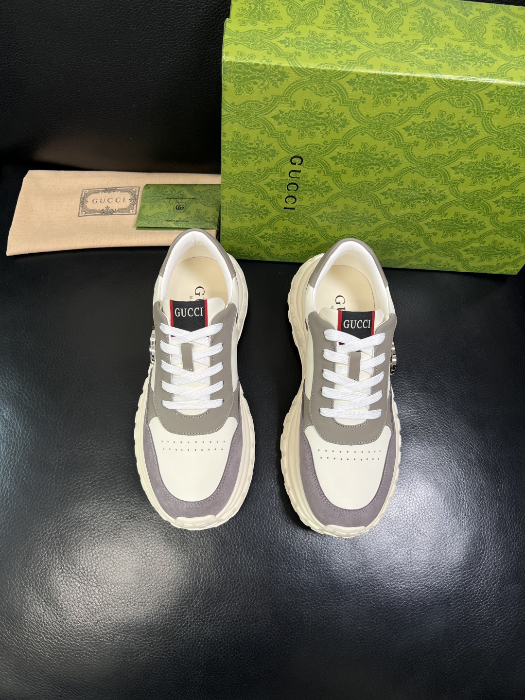 Gucci 高品质 顶级工艺品 古奇 专柜新款原厂配置，意大利进口牛皮搭配印花面料，进口牛皮内里垫，透气