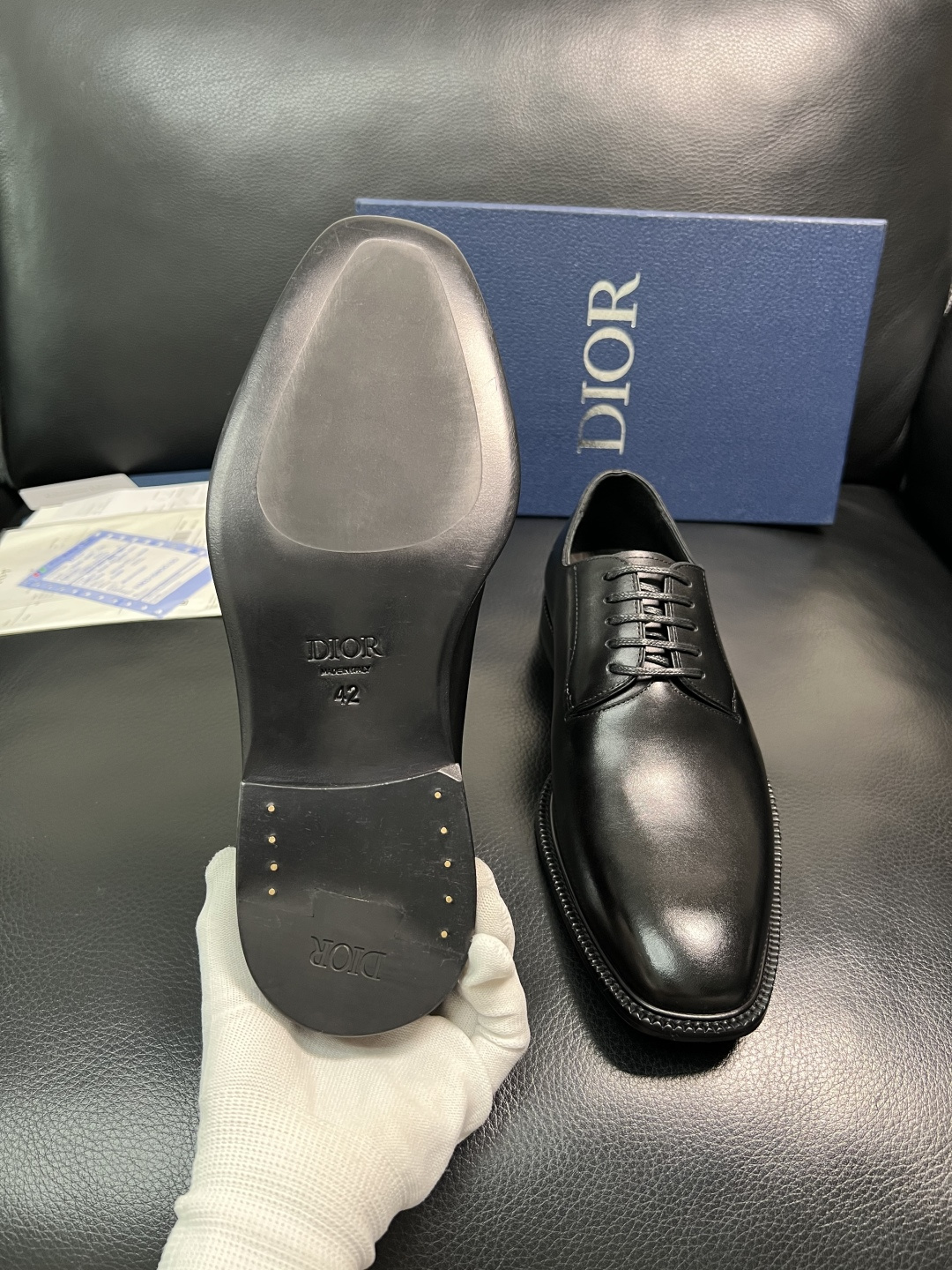 Dior 高品质 顶级工艺品 迪奥 皮鞋系列专柜同步原厂配置，意大利进口牛皮，全进口水染牛皮里垫，鞋底：