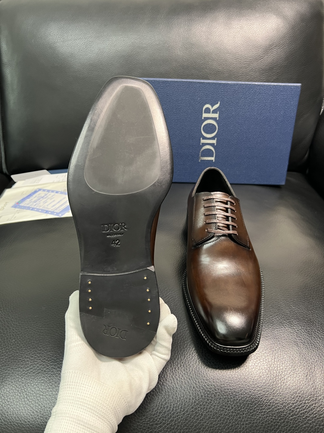 Dior 高品质 顶级工艺品 迪奥 皮鞋系列专柜同步原厂配置，意大利进口牛皮，全进口水染牛皮里垫，鞋底：