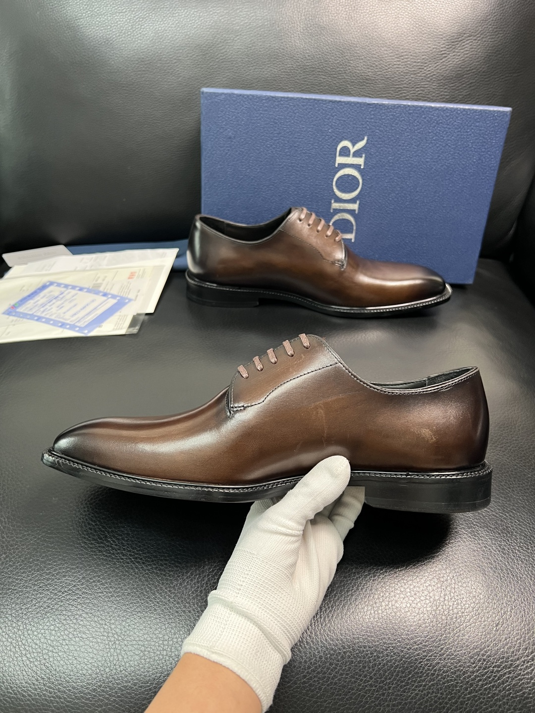 Dior 高品质 顶级工艺品 迪奥 皮鞋系列专柜同步原厂配置，意大利进口牛皮，全进口水染牛皮里垫，鞋底：