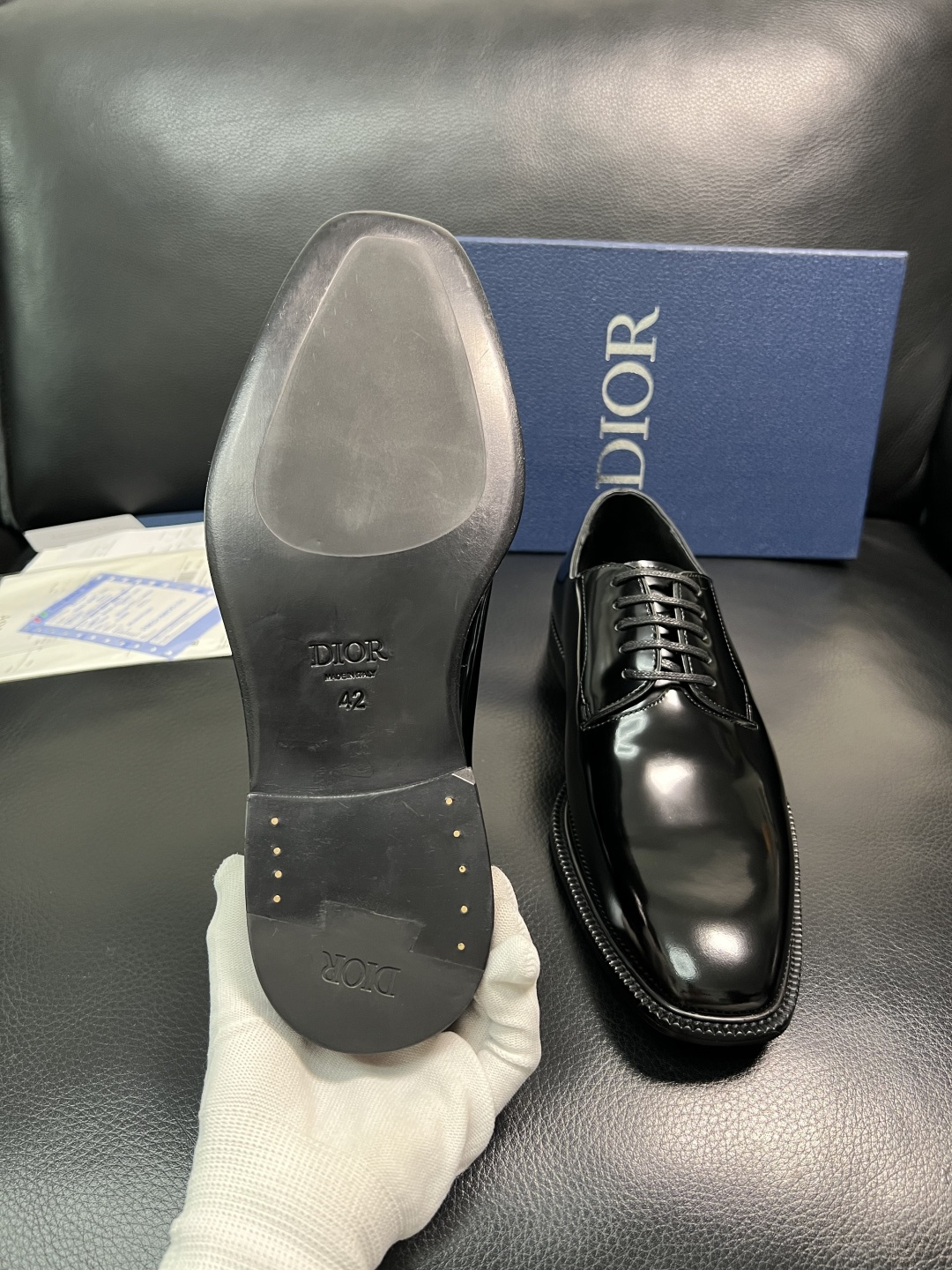 Dior 高品质 顶级工艺品 迪奥 皮鞋系列专柜同步原厂配置，意大利进口牛皮，全进口水染牛皮里垫，鞋底：