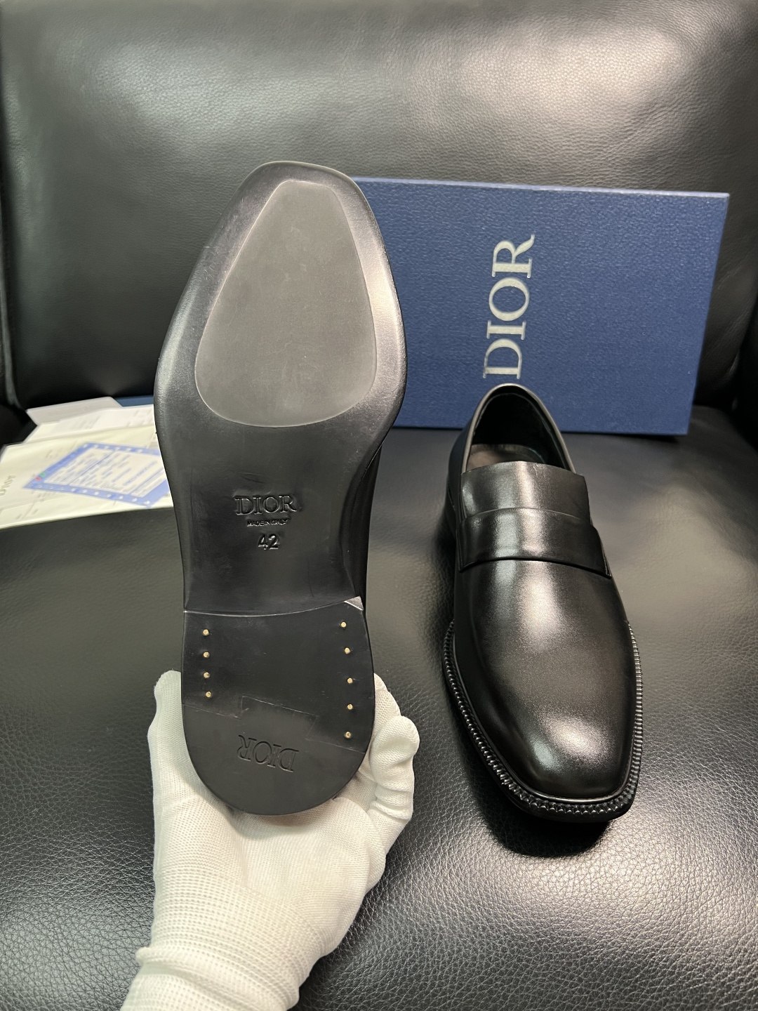 Dior 高品质 顶级工艺品 迪奥 皮鞋系列专柜同步原厂配置，意大利进口牛皮，全进口水染牛皮里垫，鞋底：