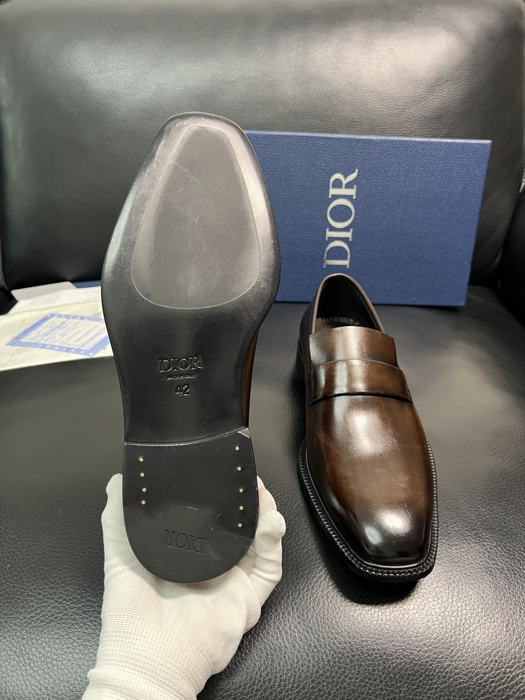 Dior 高品质 顶级工艺品 迪奥 皮鞋系列专柜同步原厂配置，意大利进口牛皮，全进口水染牛皮里垫，鞋底：