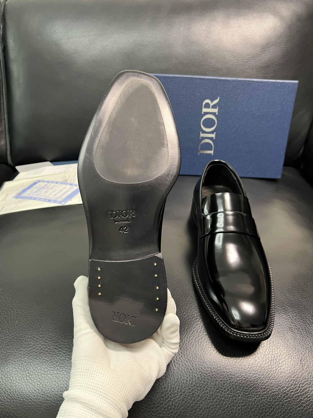 Dior 高品质 顶级工艺品 迪奥 皮鞋系列专柜同步原厂配置，意大利进口牛皮，全进口水染牛皮里垫，鞋底：