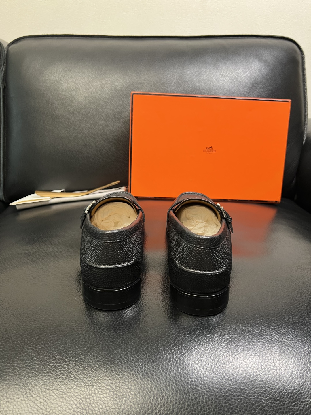 Hermes 高品质 顶级工艺品 爱马仕 专柜同步 原厂配置，意大利进口原版牛皮面料，透气舒适进口水染牛