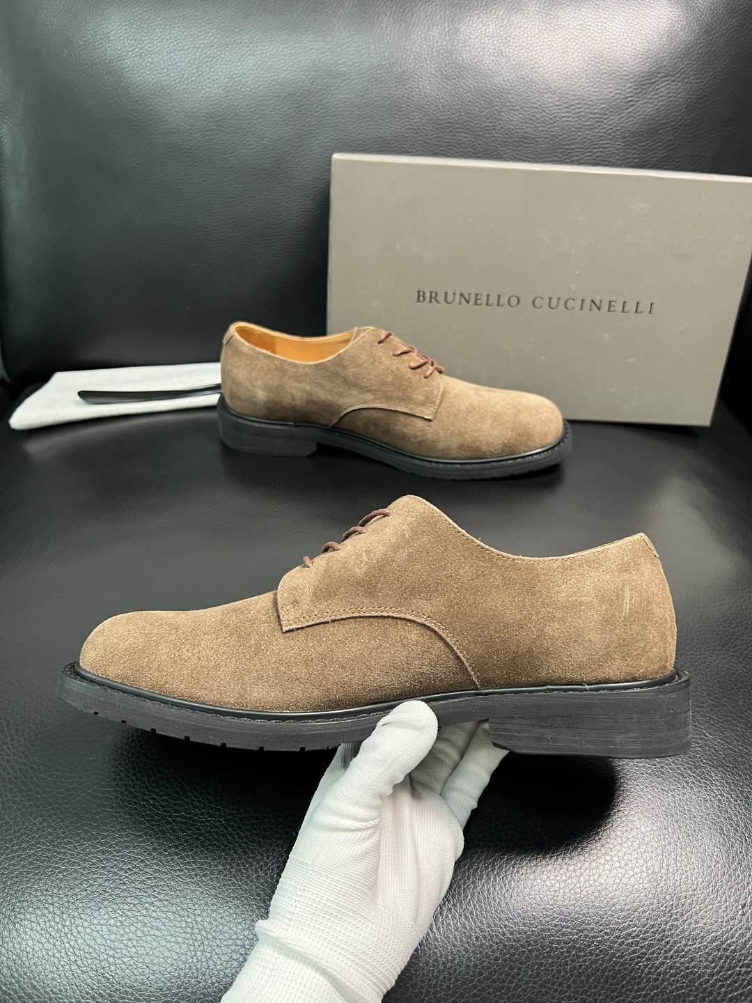 Brunello Cucinelli 高品质 顶级工艺品 BC 专柜同步原厂配置，意大利进口牛皮面料牛内