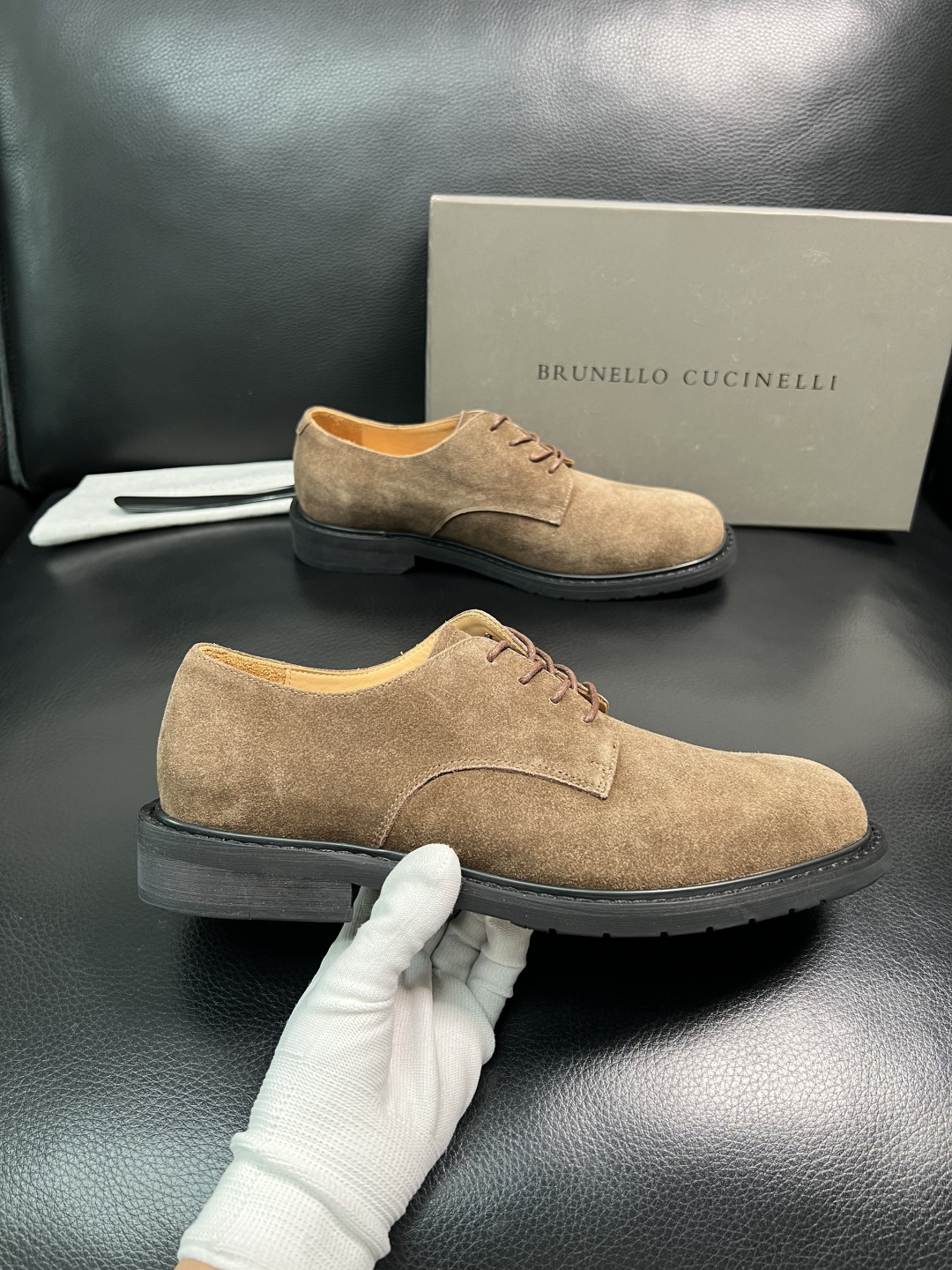 Brunello Cucinelli 高品质 顶级工艺品 BC 专柜同步原厂配置，意大利进口牛皮面料牛内