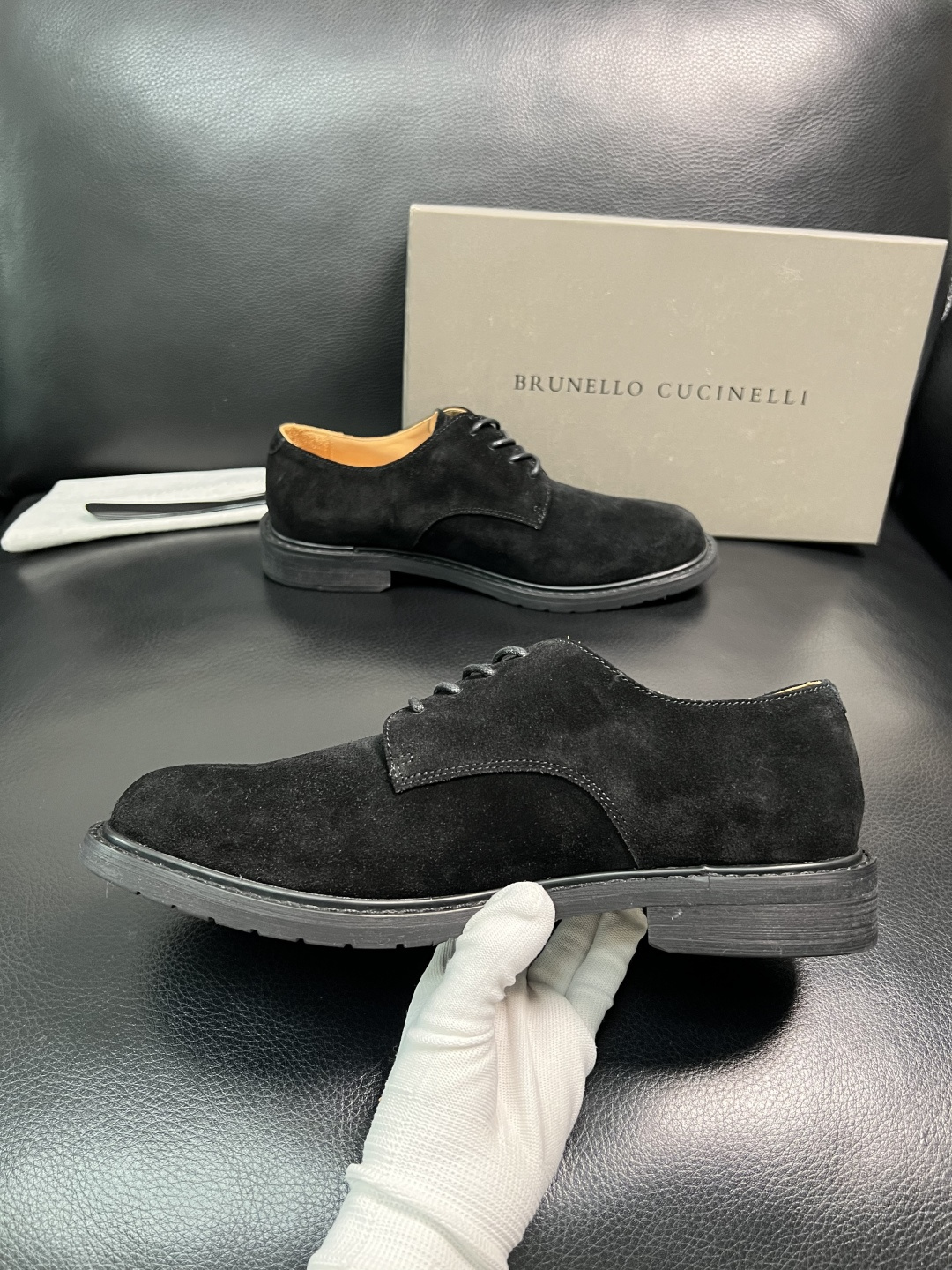 Brunello Cucinelli 高品质 顶级工艺品 BC 专柜同步原厂配置，意大利进口牛皮面料牛内