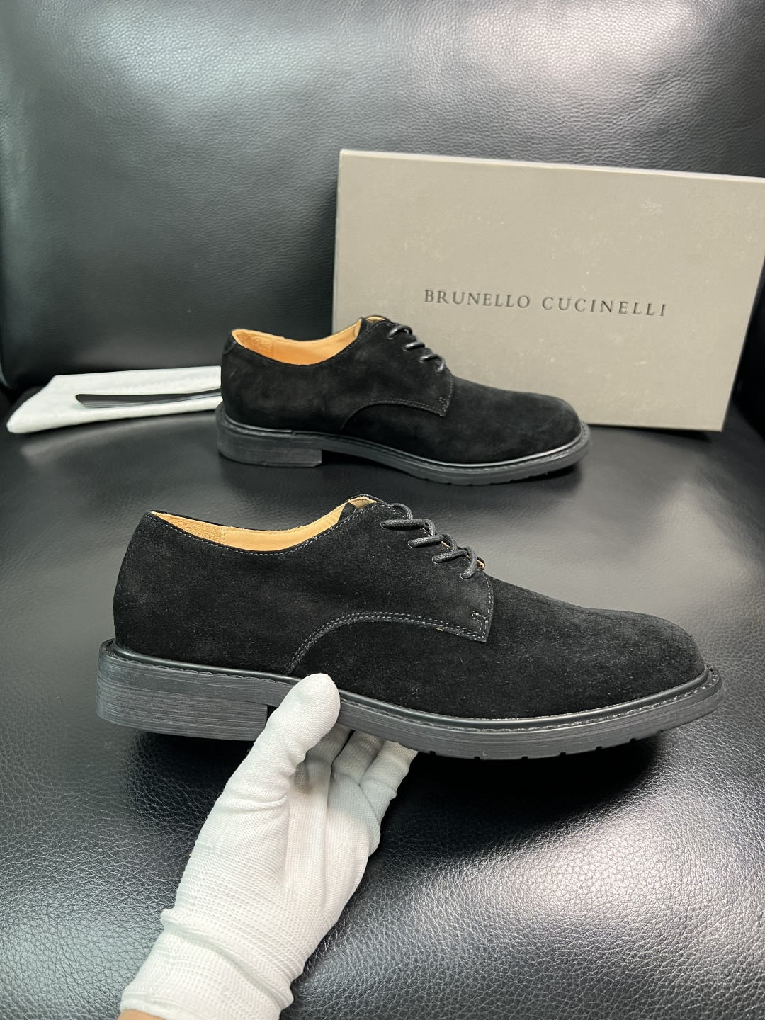 Brunello Cucinelli 高品质 顶级工艺品 BC 专柜同步原厂配置，意大利进口牛皮面料牛内