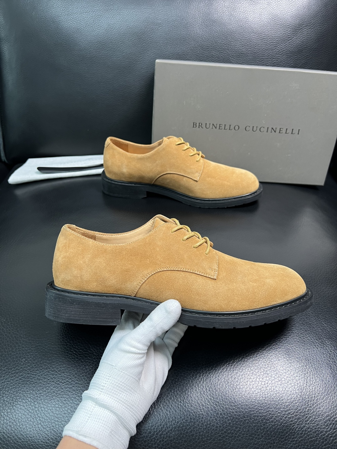 Brunello Cucinelli 高品质 顶级工艺品 BC 专柜同步原厂配置，意大利进口牛皮面料牛内