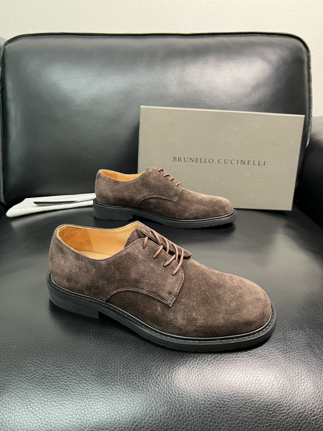 Brunello Cucinelli 高品质 顶级工艺品 BC 专柜同步原厂配置，意大利进口牛皮面料牛内