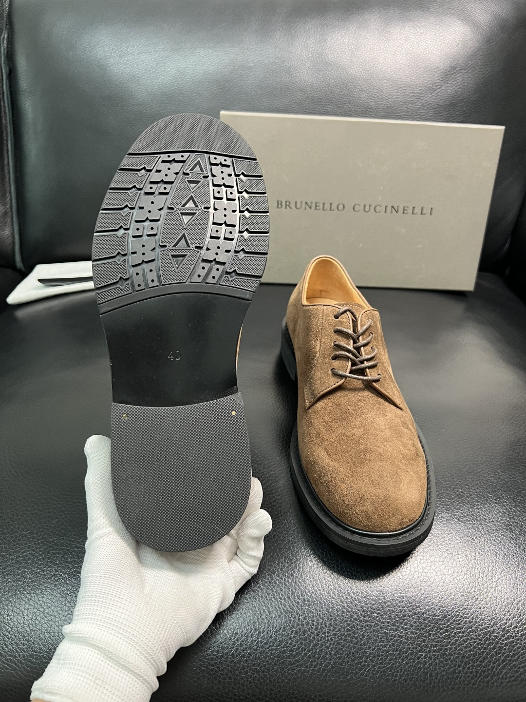 Brunello Cucinelli 高品质 顶级工艺品 BC 专柜同步原厂配置，意大利进口牛皮面料牛内