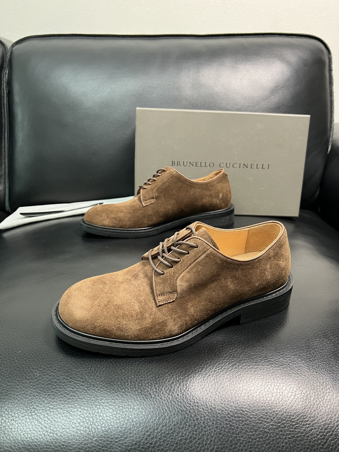 Brunello Cucinelli 高品质 顶级工艺品 BC 专柜同步原厂配置，意大利进口牛皮面料牛内