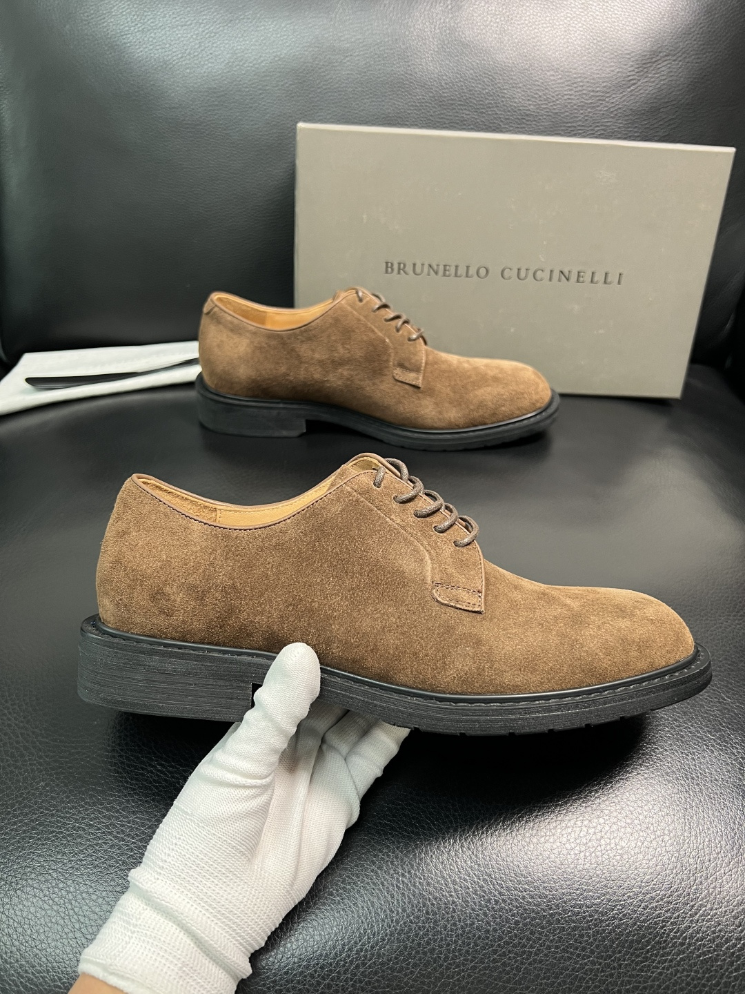 Brunello Cucinelli 高品质 顶级工艺品 BC 专柜同步原厂配置，意大利进口牛皮面料牛内