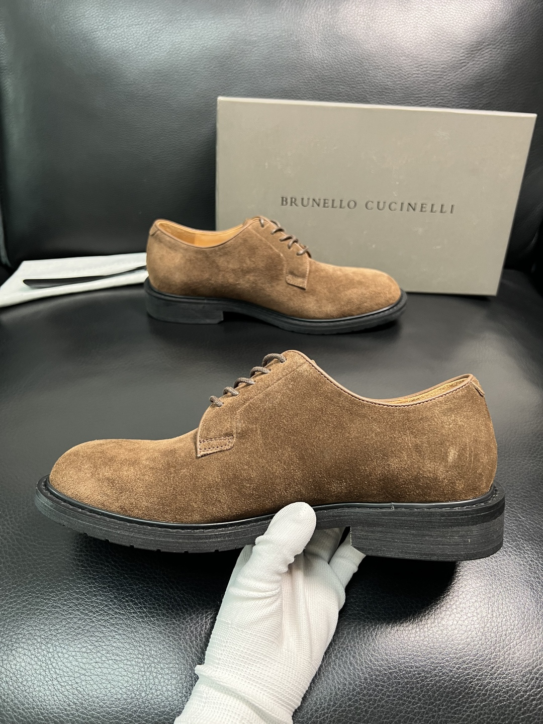 Brunello Cucinelli 高品质 顶级工艺品 BC 专柜同步原厂配置，意大利进口牛皮面料牛内