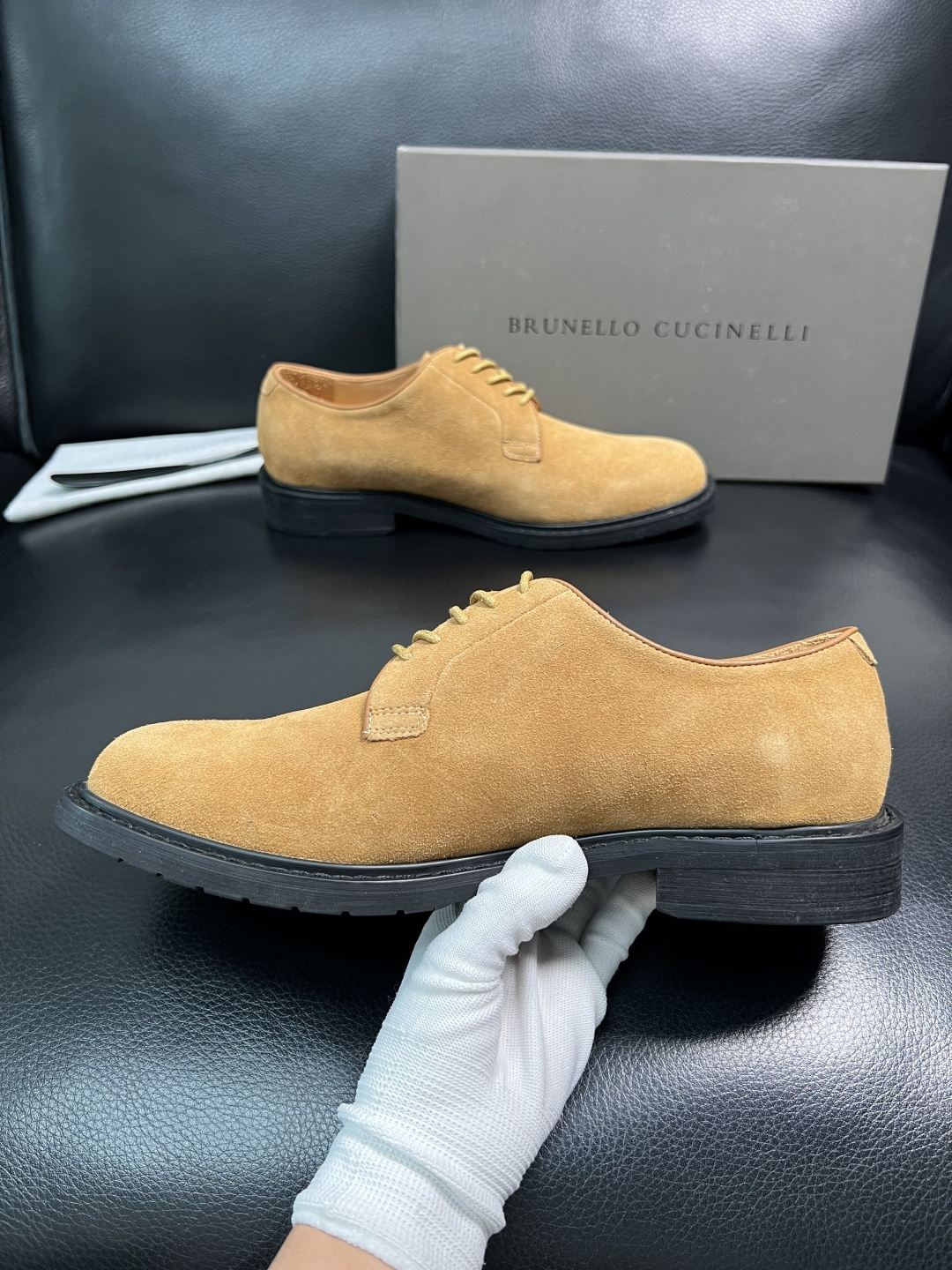 Brunello Cucinelli 高品质 顶级工艺品 BC 专柜同步原厂配置，意大利进口牛皮面料牛内