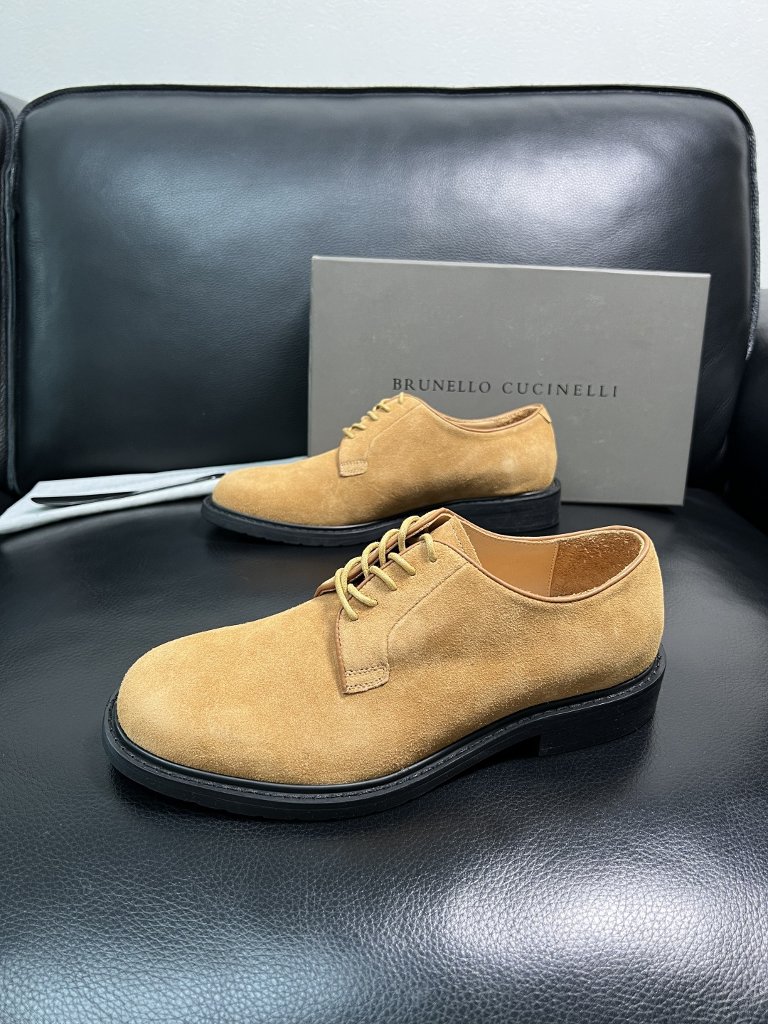 Brunello Cucinelli 高品质 顶级工艺品 BC 专柜同步原厂配置，意大利进口牛皮面料牛内