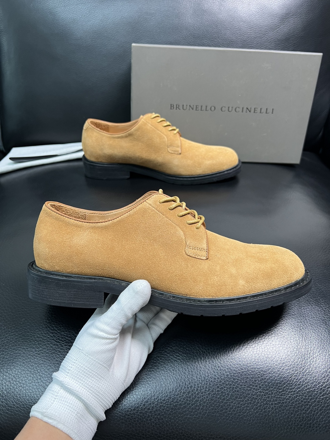Brunello Cucinelli 高品质 顶级工艺品 BC 专柜同步原厂配置，意大利进口牛皮面料牛内