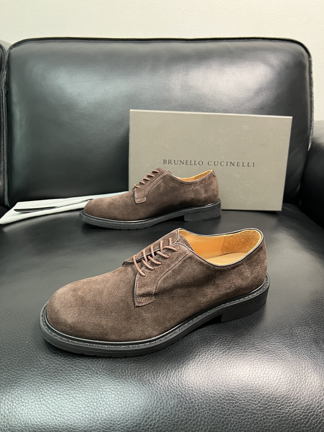 Brunello Cucinelli 高品质 顶级工艺品 BC 专柜同步原厂配置，意大利进口牛皮面料牛内