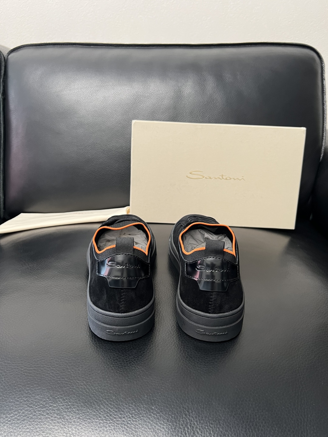 ⚠️只换码不退⚠️ Santoni 高品质 圣东尼 顶级工艺品 专柜新品同步，鞋面意大利进口牛皮拼布面料