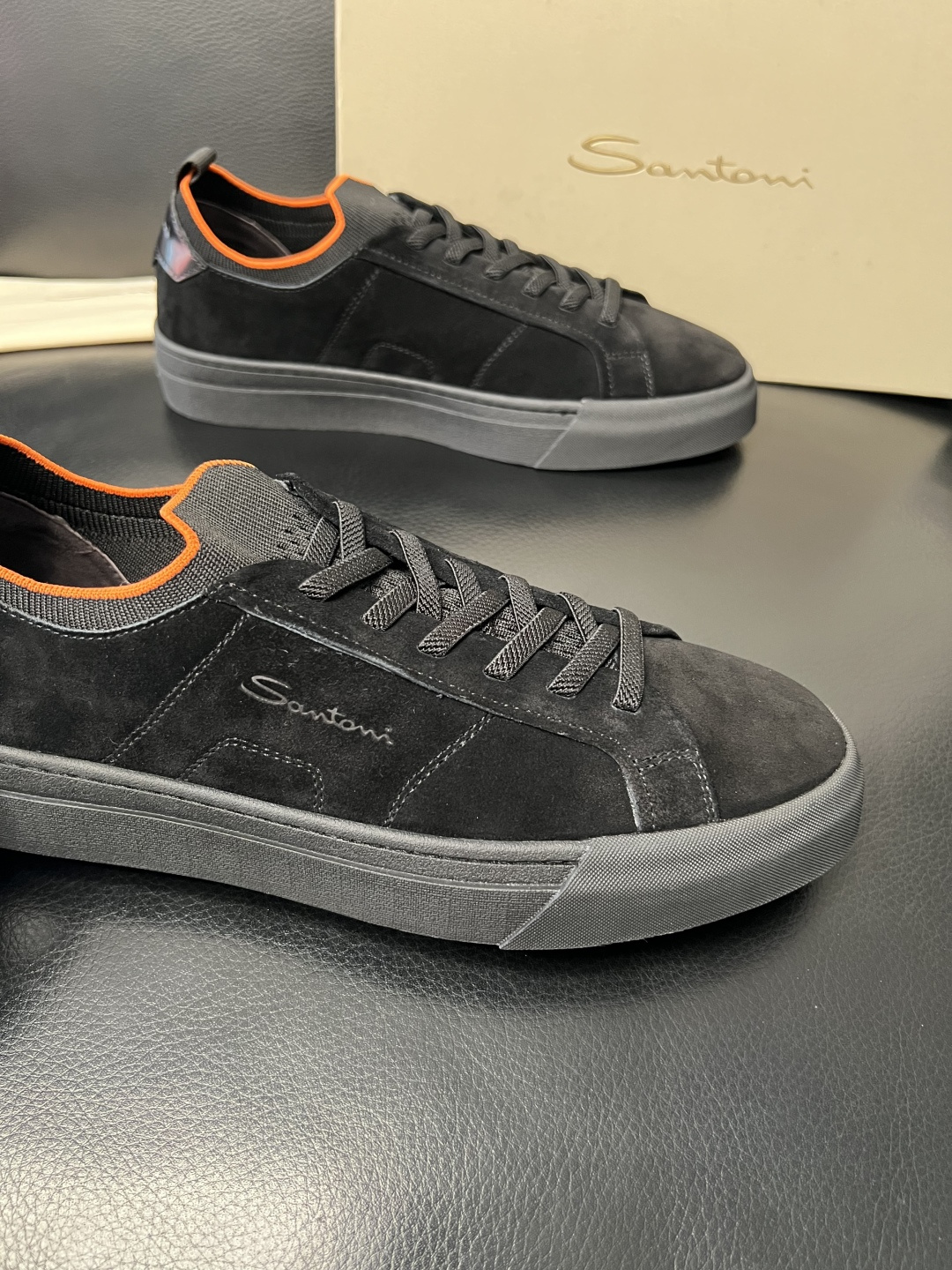 ⚠️只换码不退⚠️ Santoni 高品质 圣东尼 顶级工艺品 专柜新品同步，鞋面意大利进口牛皮拼布面料