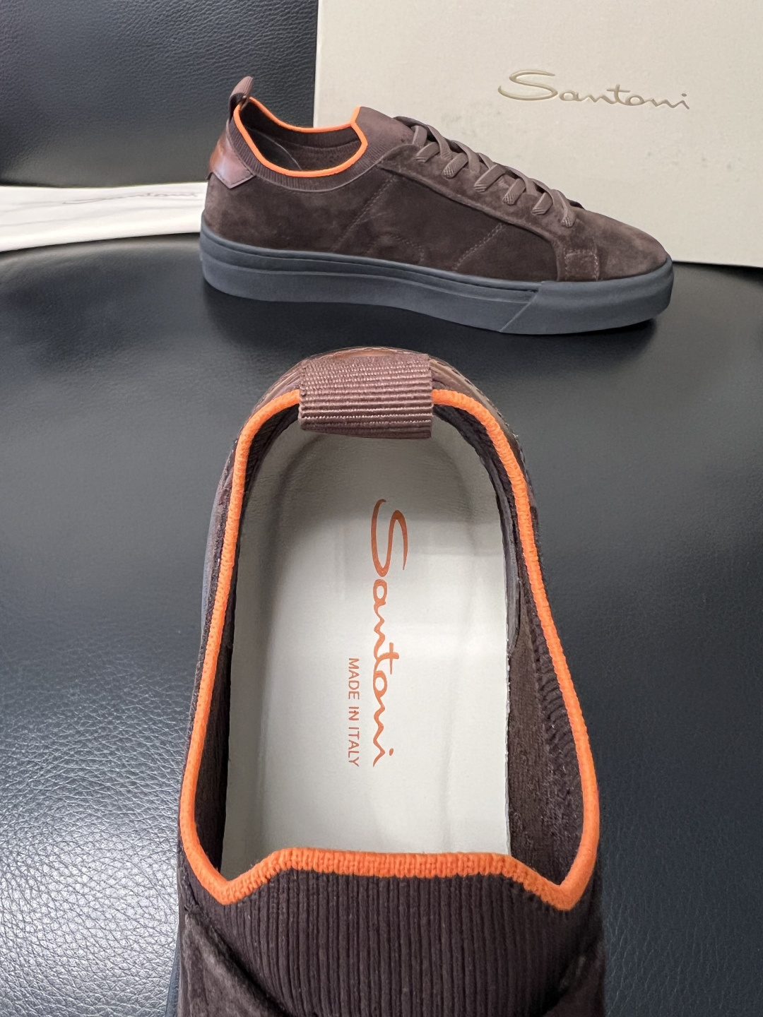 ⚠️只换码不退⚠️ Santoni 高品质 圣东尼 顶级工艺品 专柜新品同步，鞋面意大利进口牛皮拼布面料