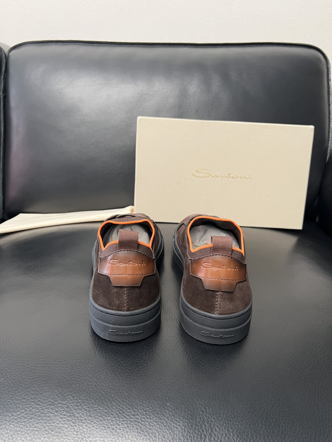 ⚠️只换码不退⚠️ Santoni 高品质 圣东尼 顶级工艺品 专柜新品同步，鞋面意大利进口牛皮拼布面料