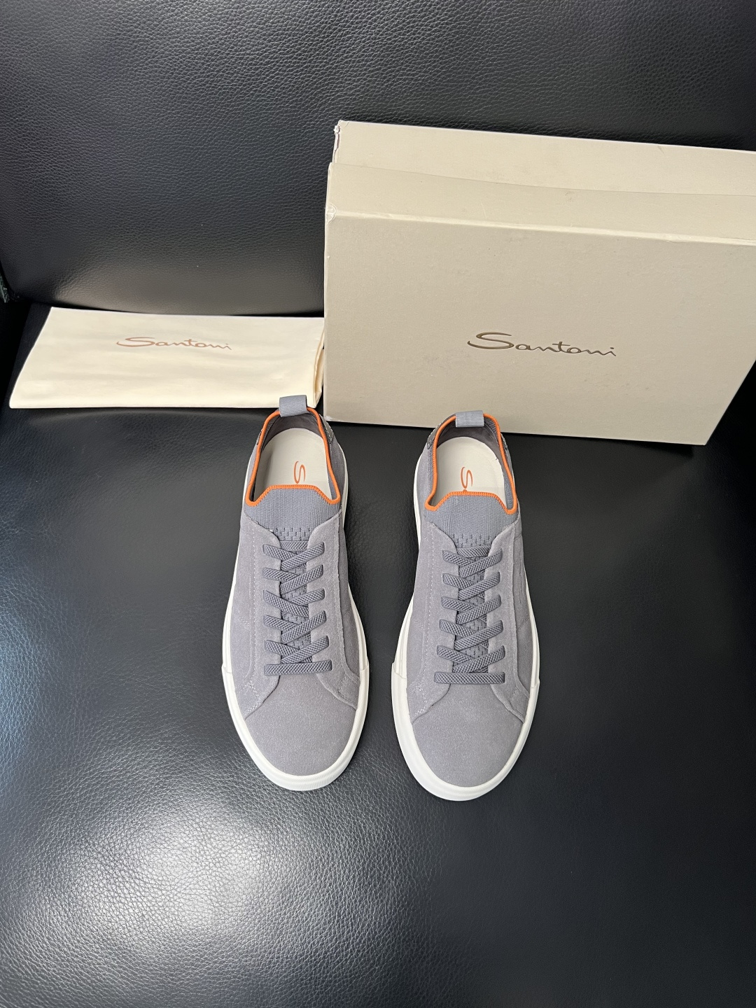 ⚠️只换码不退⚠️ Santoni 高品质 圣东尼 顶级工艺品 专柜新品同步，鞋面意大利进口牛皮拼布面料