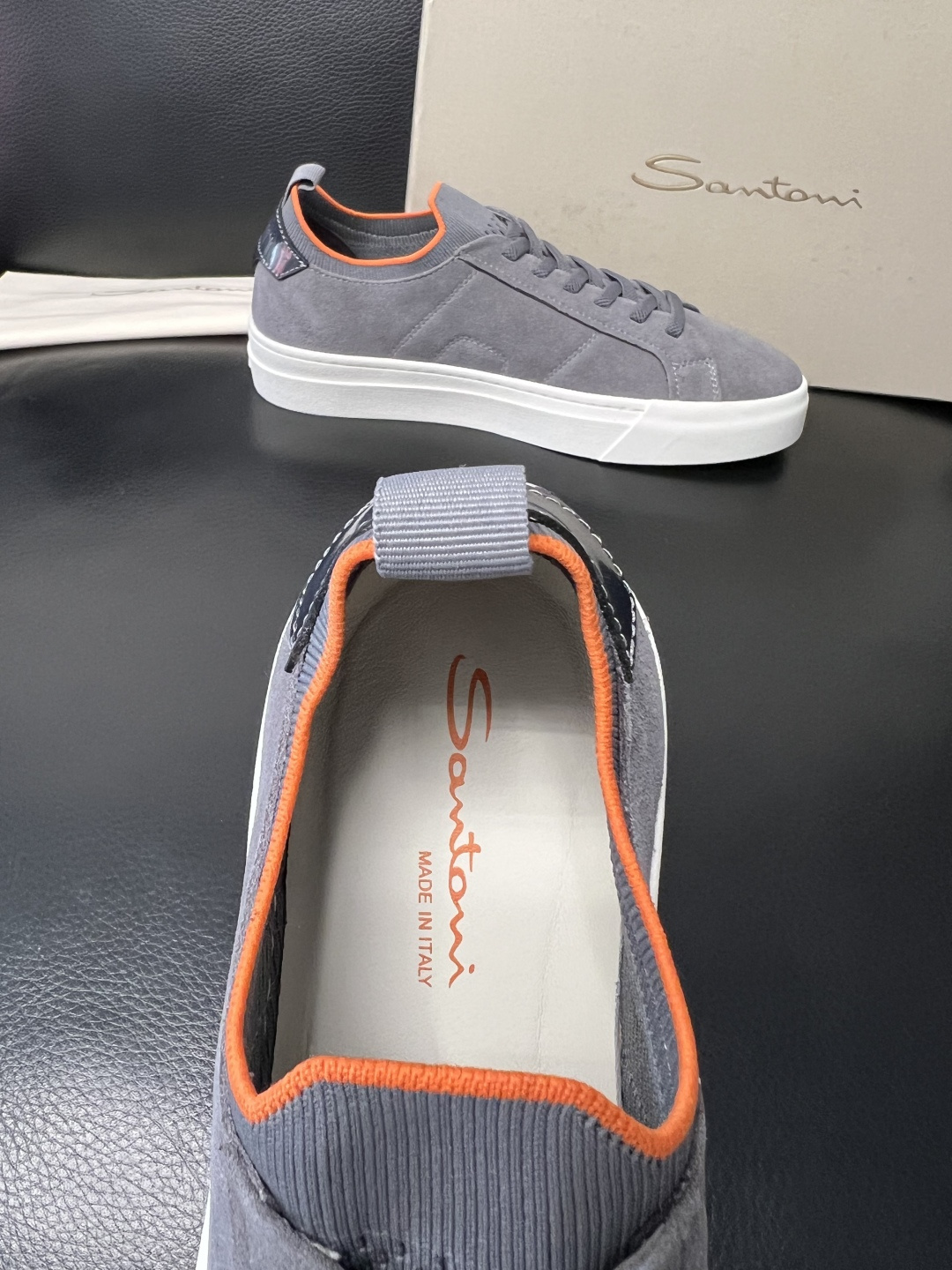 ⚠️只换码不退⚠️ Santoni 高品质 圣东尼 顶级工艺品 专柜新品同步，鞋面意大利进口牛皮拼布面料