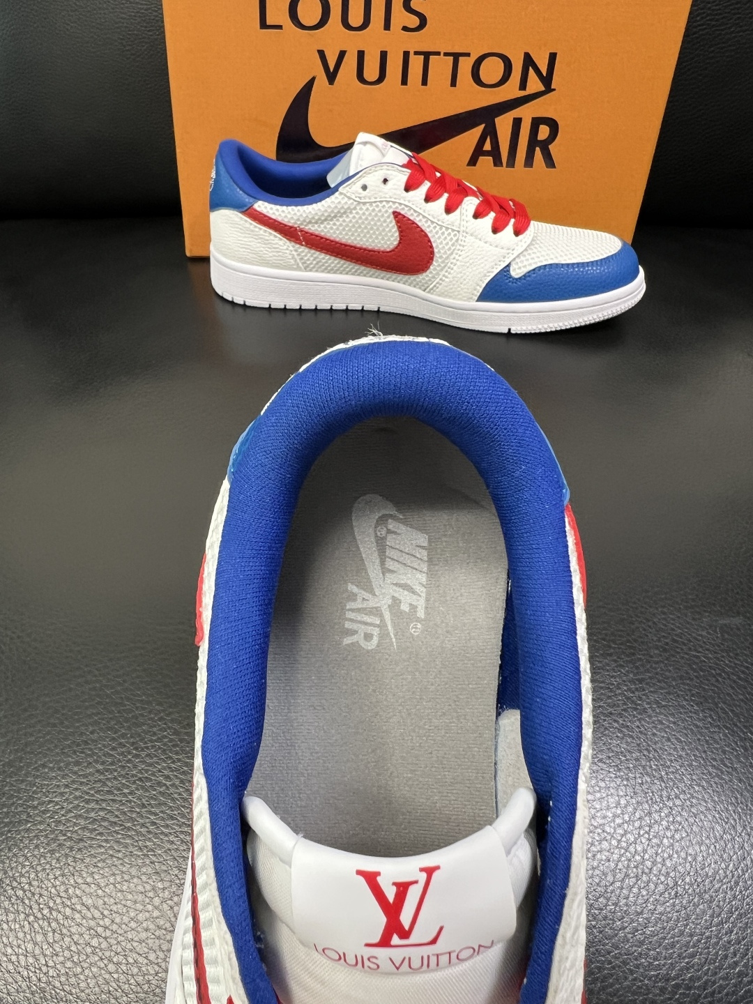 Lv联名nike 高品质 顶级工艺品 路易威登联名，专柜同步，鞋面意大利进口，高品质拼接缤纷色彩复杂工艺