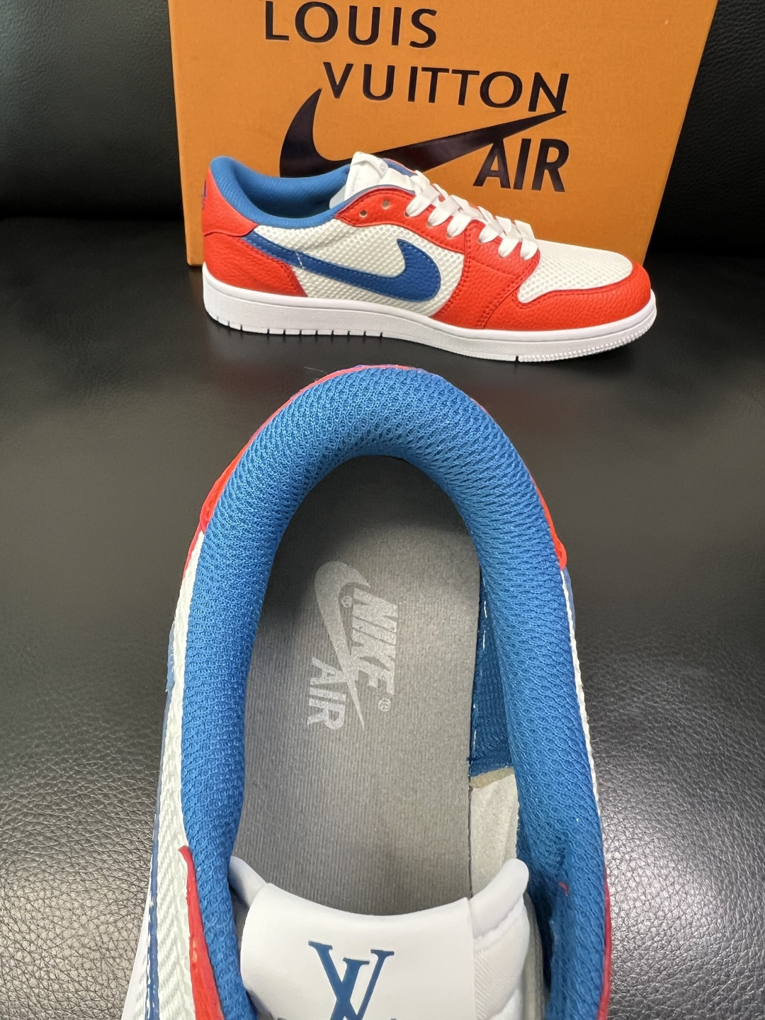 Lv联名nike 高品质 顶级工艺品 路易威登联名，专柜同步，鞋面意大利进口，高品质拼接缤纷色彩复杂工艺