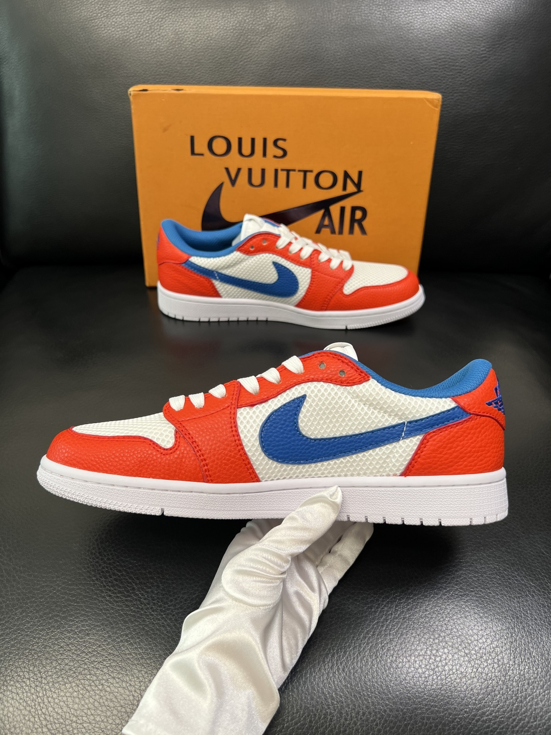 Lv联名nike 高品质 顶级工艺品 路易威登联名，专柜同步，鞋面意大利进口，高品质拼接缤纷色彩复杂工艺