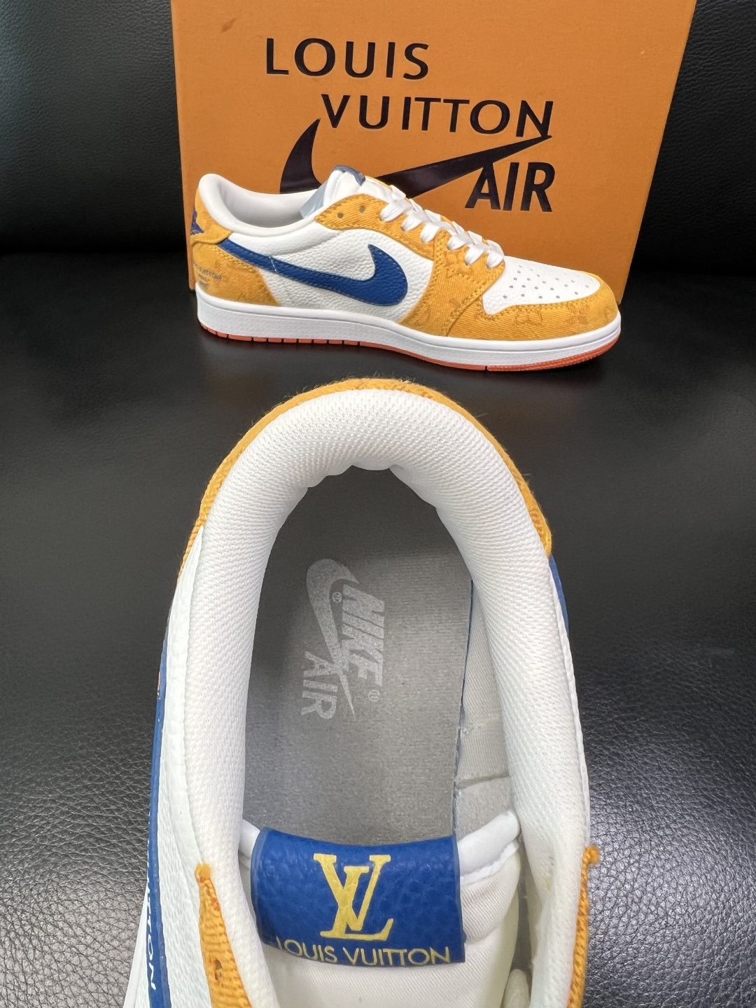 Lv联名nike 高品质 顶级工艺品 路易威登联名，专柜同步，鞋面意大利进口，高品质拼接缤纷色彩复杂工艺