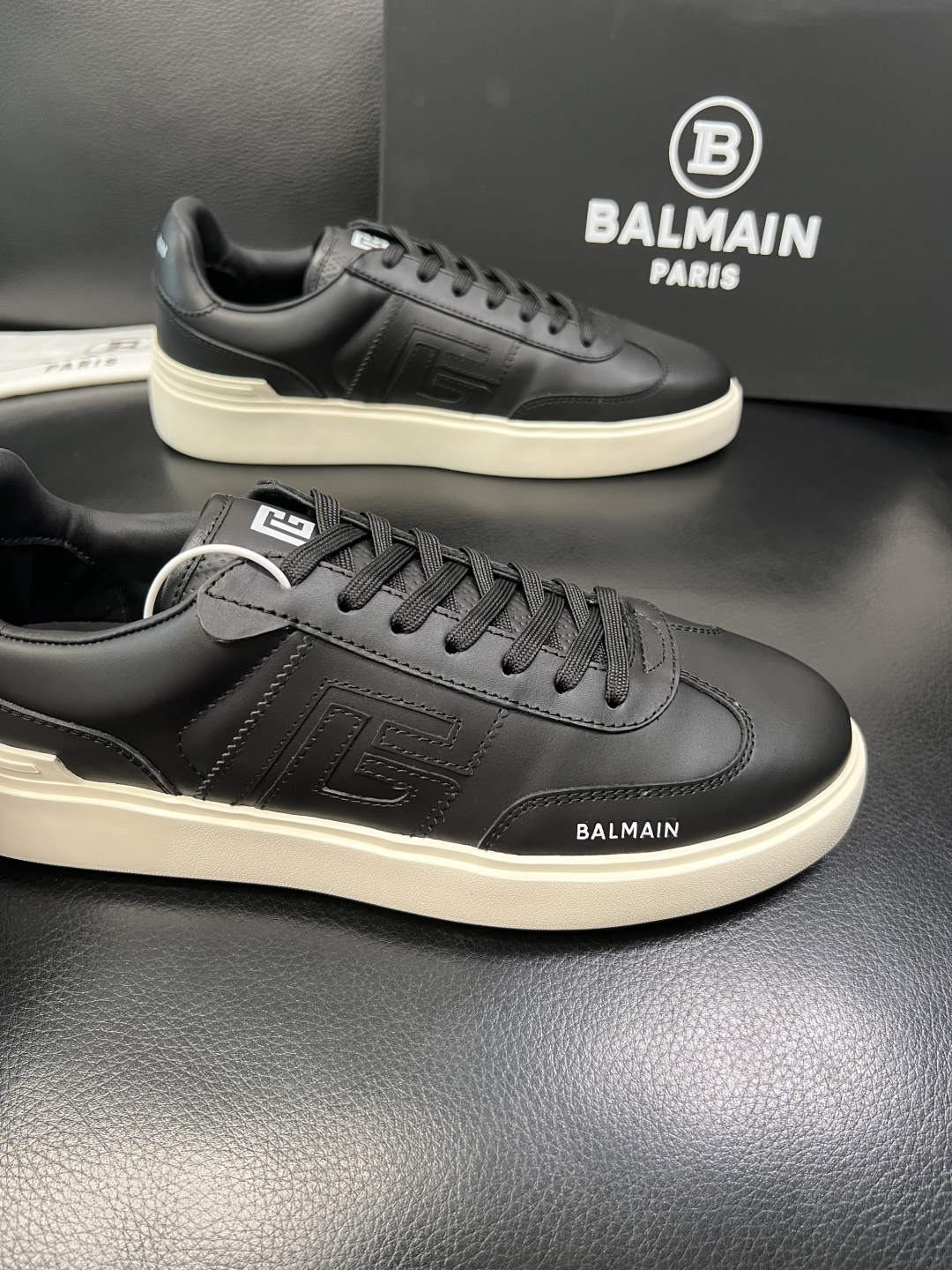 ⚠️只换码不退⚠️ BALMAIN 高品质 巴尔曼 顶级工艺品 专柜新品同步，鞋面意大利进口牛皮拼布面料